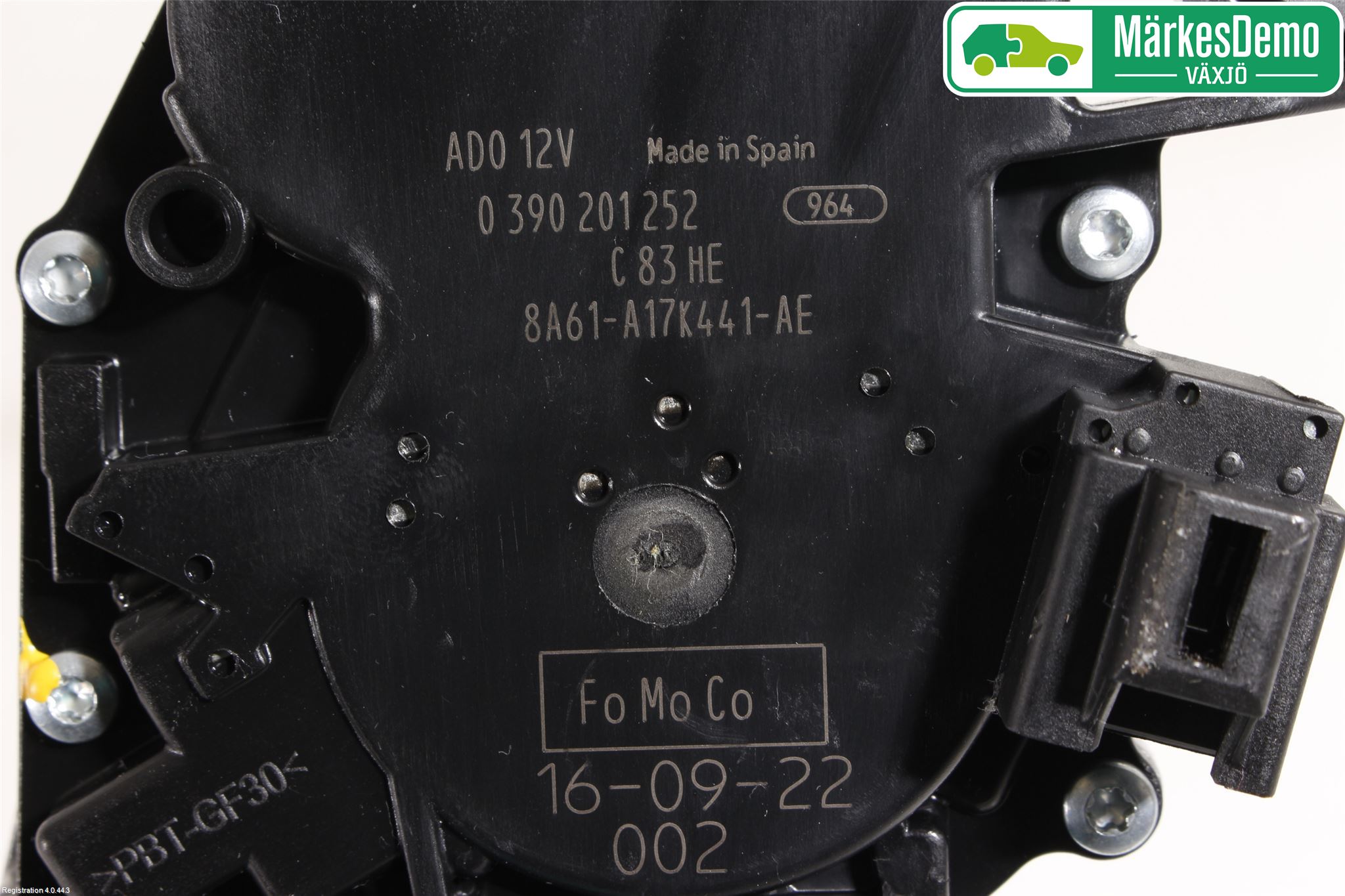 Ford FIESTA 13-17 Torkarmotor Baklucka