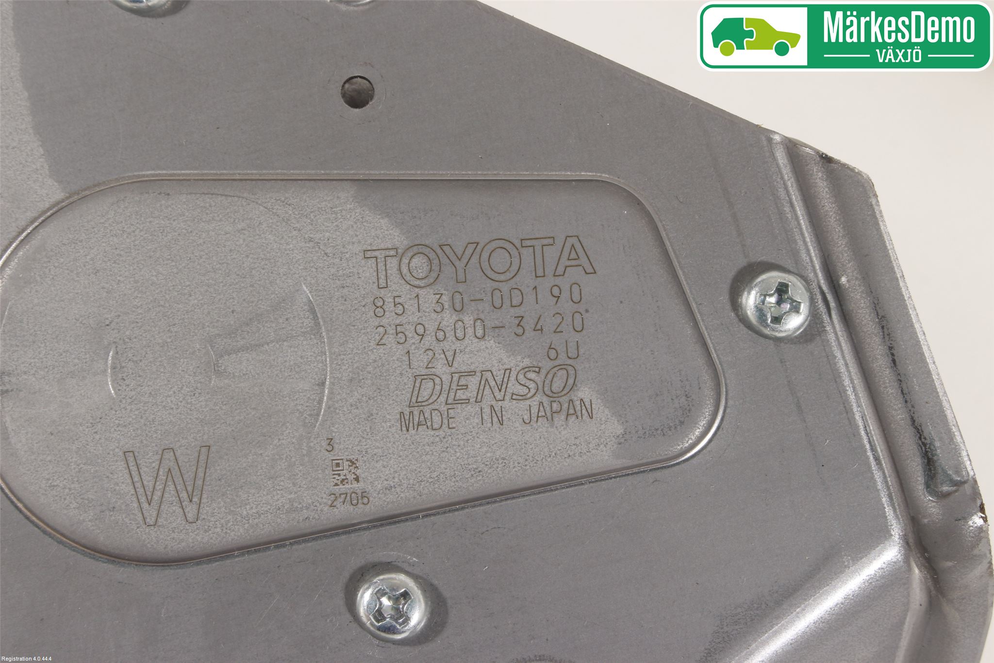 Toyota YARIS XP130 15-20 Torkarmotor Baklucka