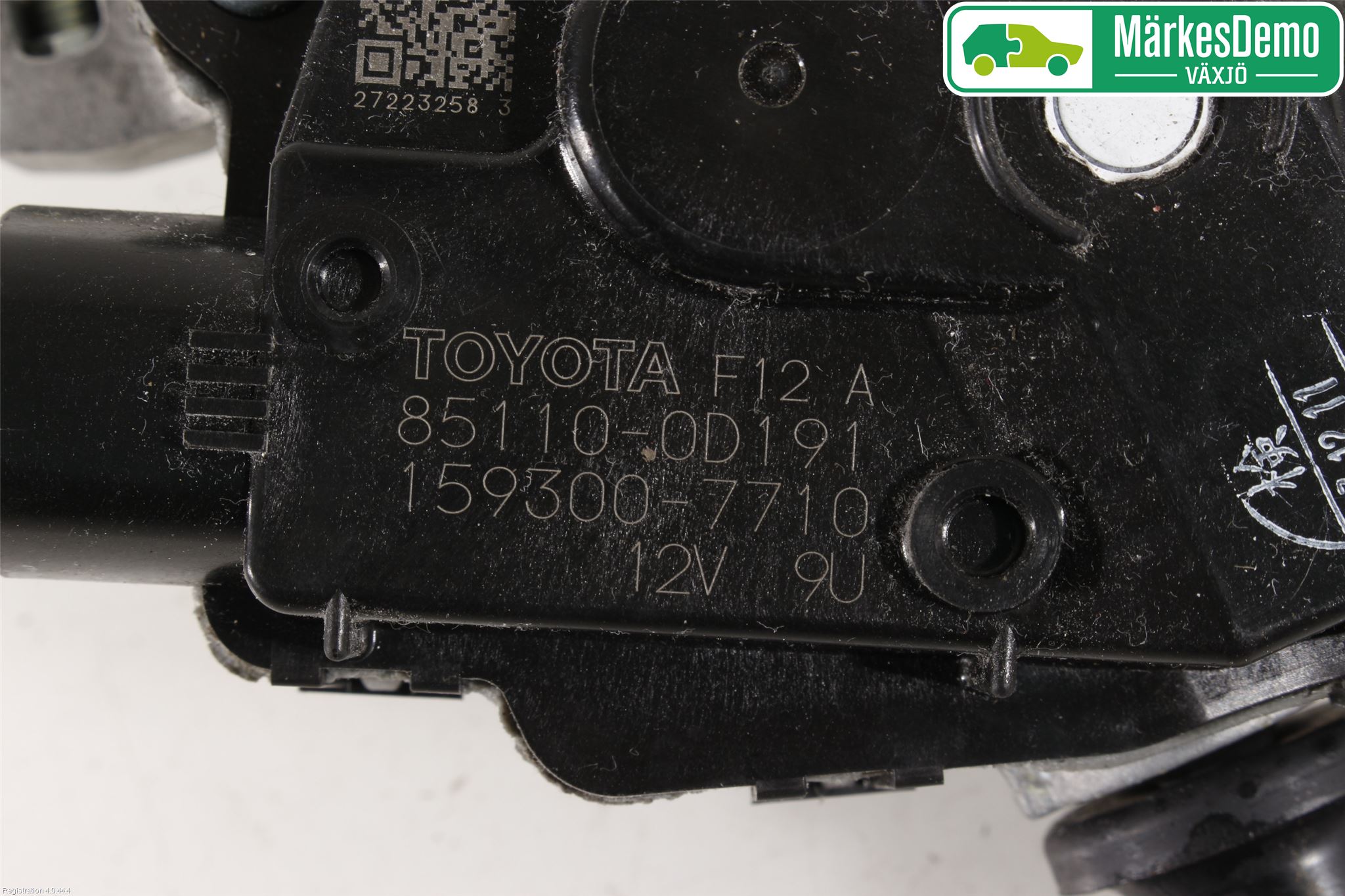 Toyota YARIS XP130 15-20 Torkarmotor Vindruta