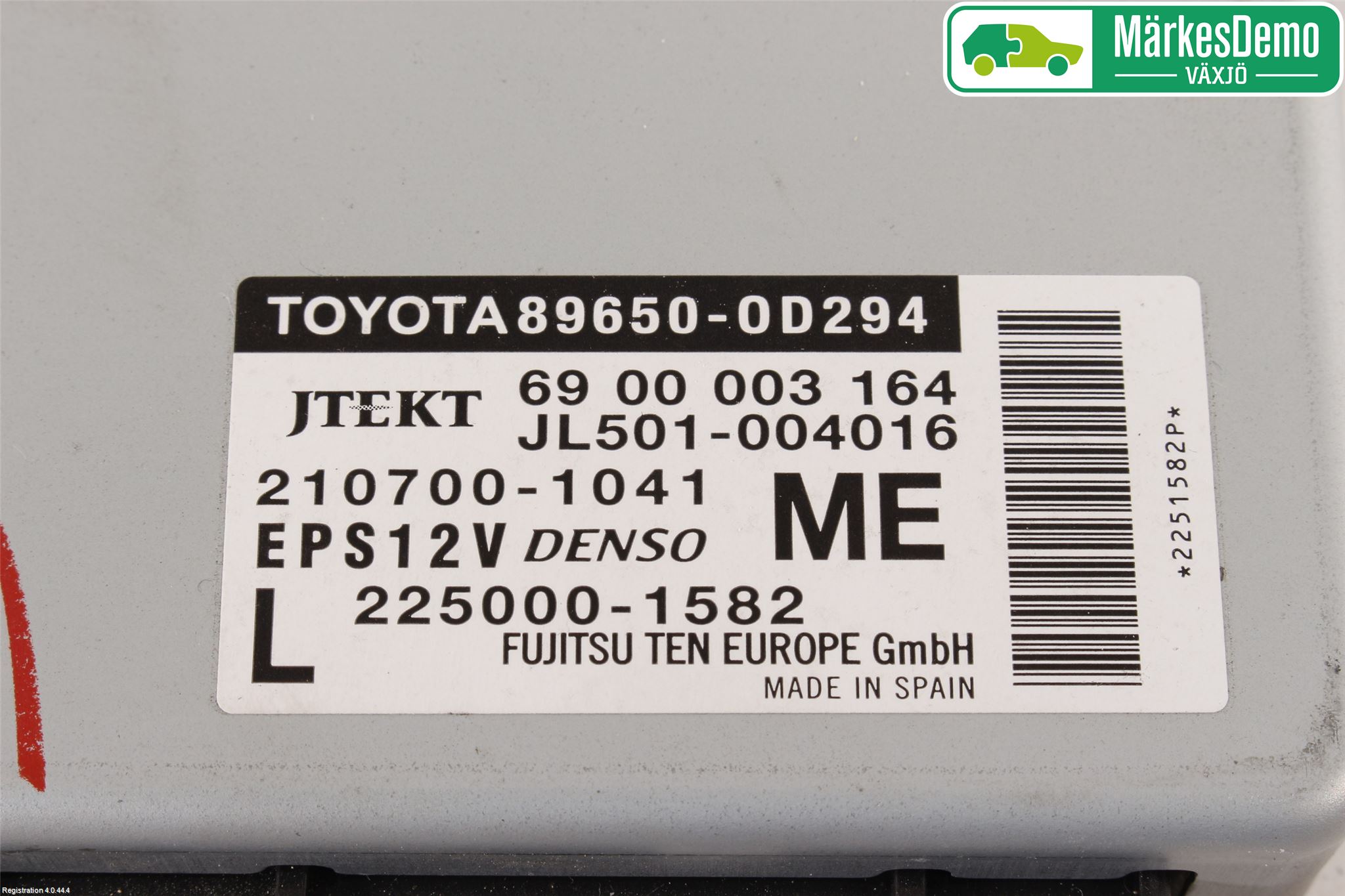 Toyota YARIS XP130 15-20 Styrenhet Styrservo