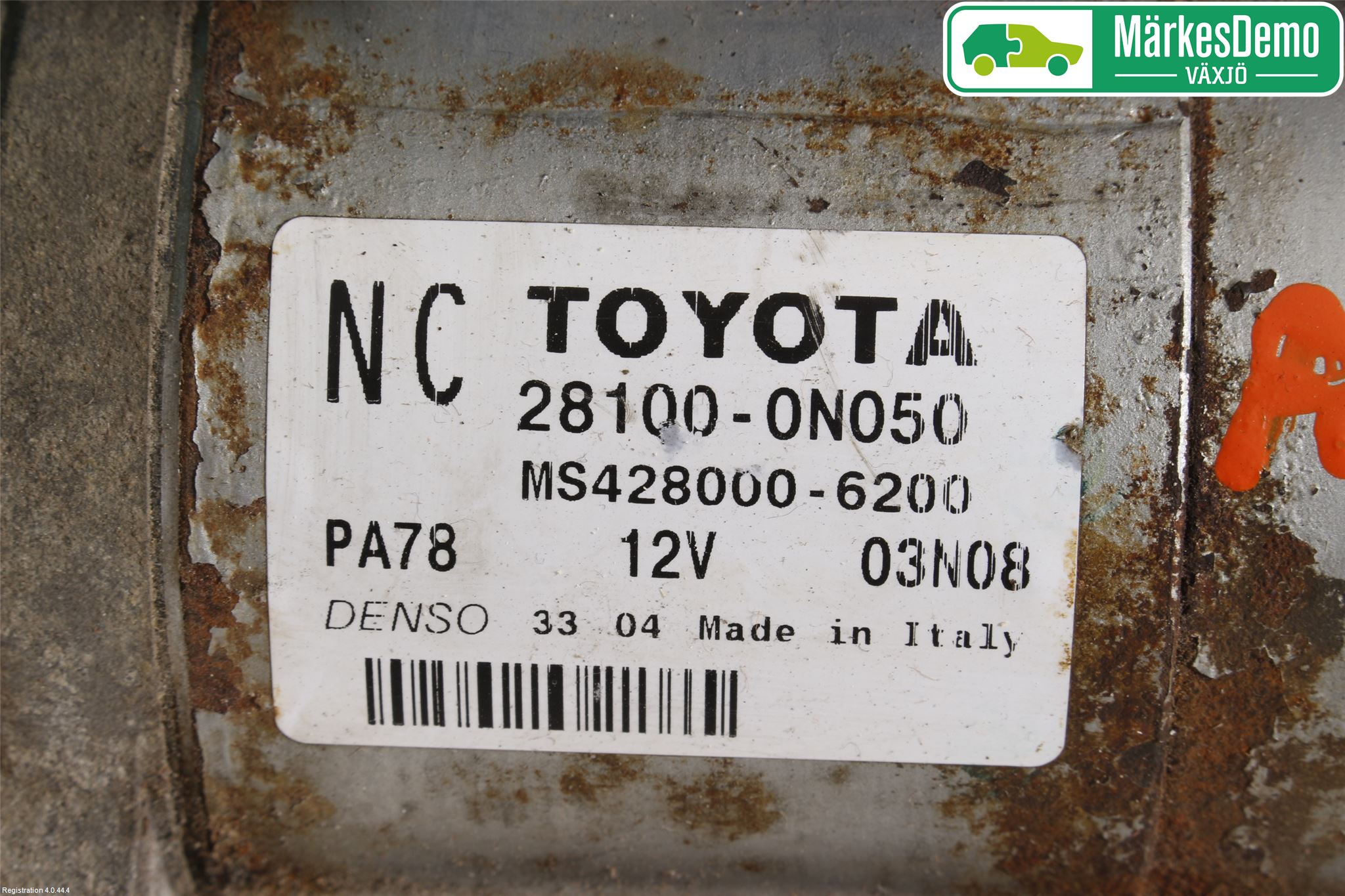 Toyota AURIS 10-12 Startmotor Diesel