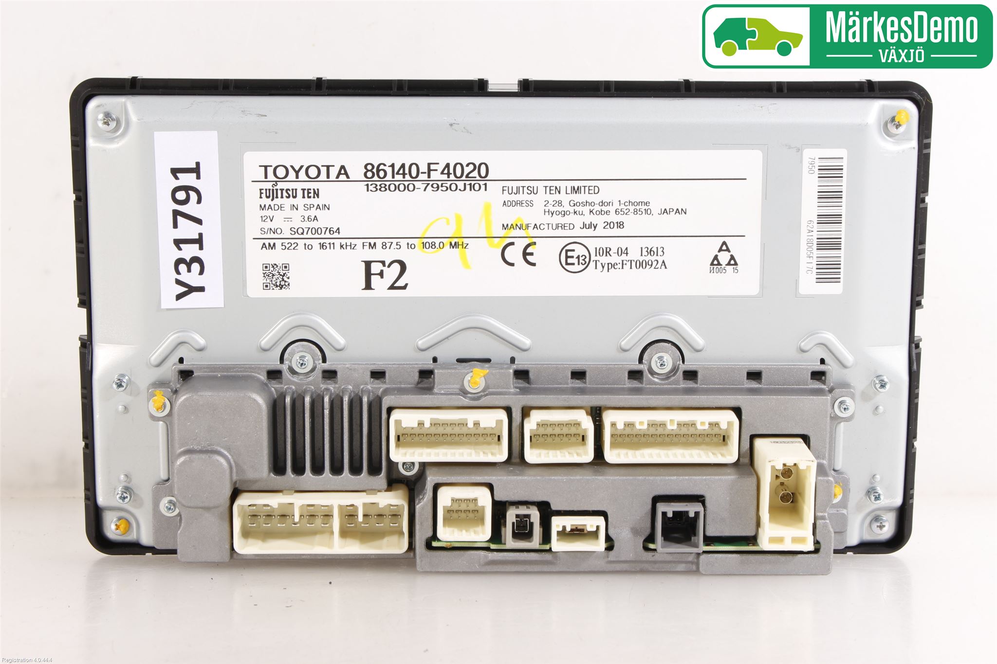 Toyota C-HR 16-23 Cd Radio - Multimediapanel