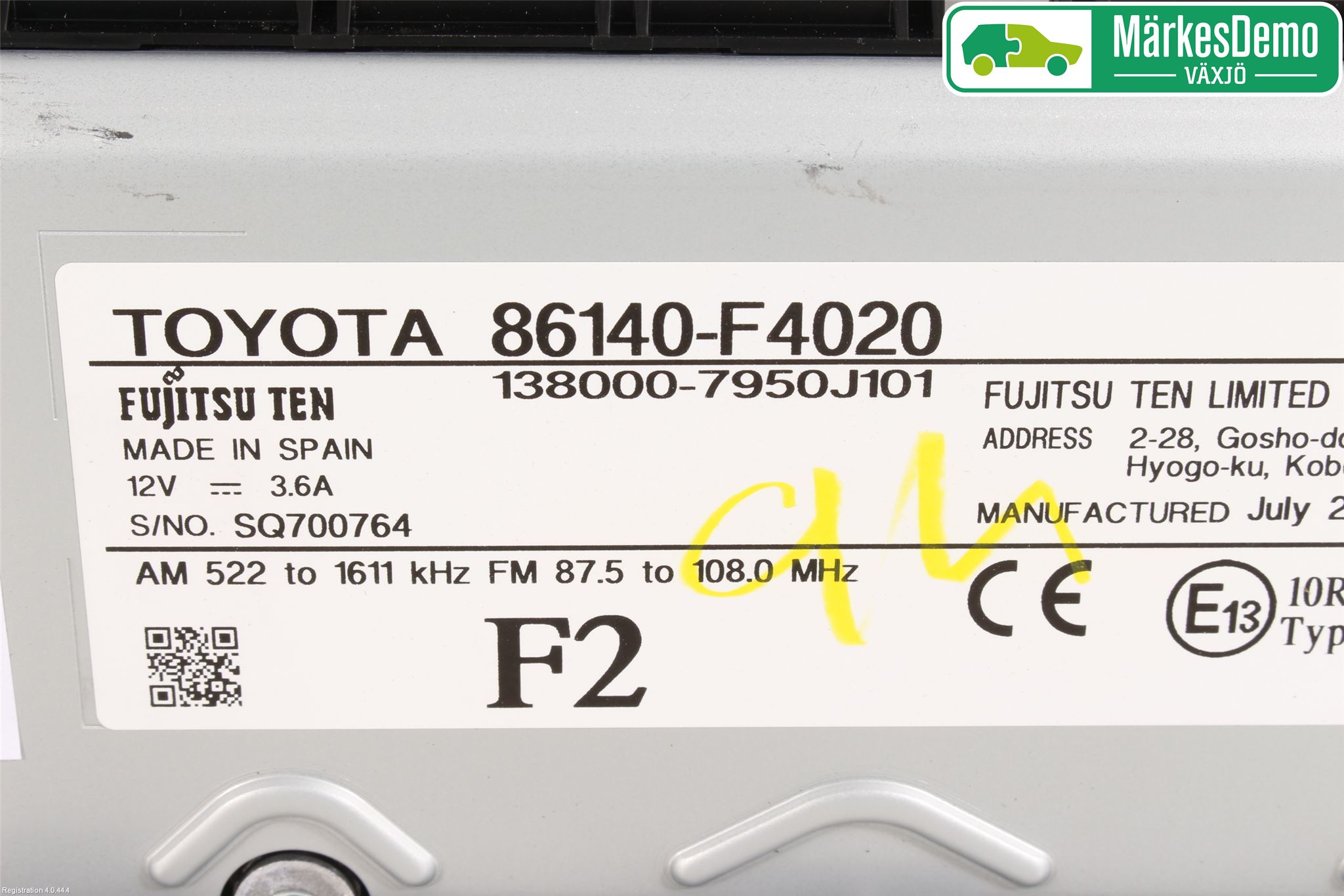 Toyota C-HR 16-23 Cd Radio - Multimediapanel