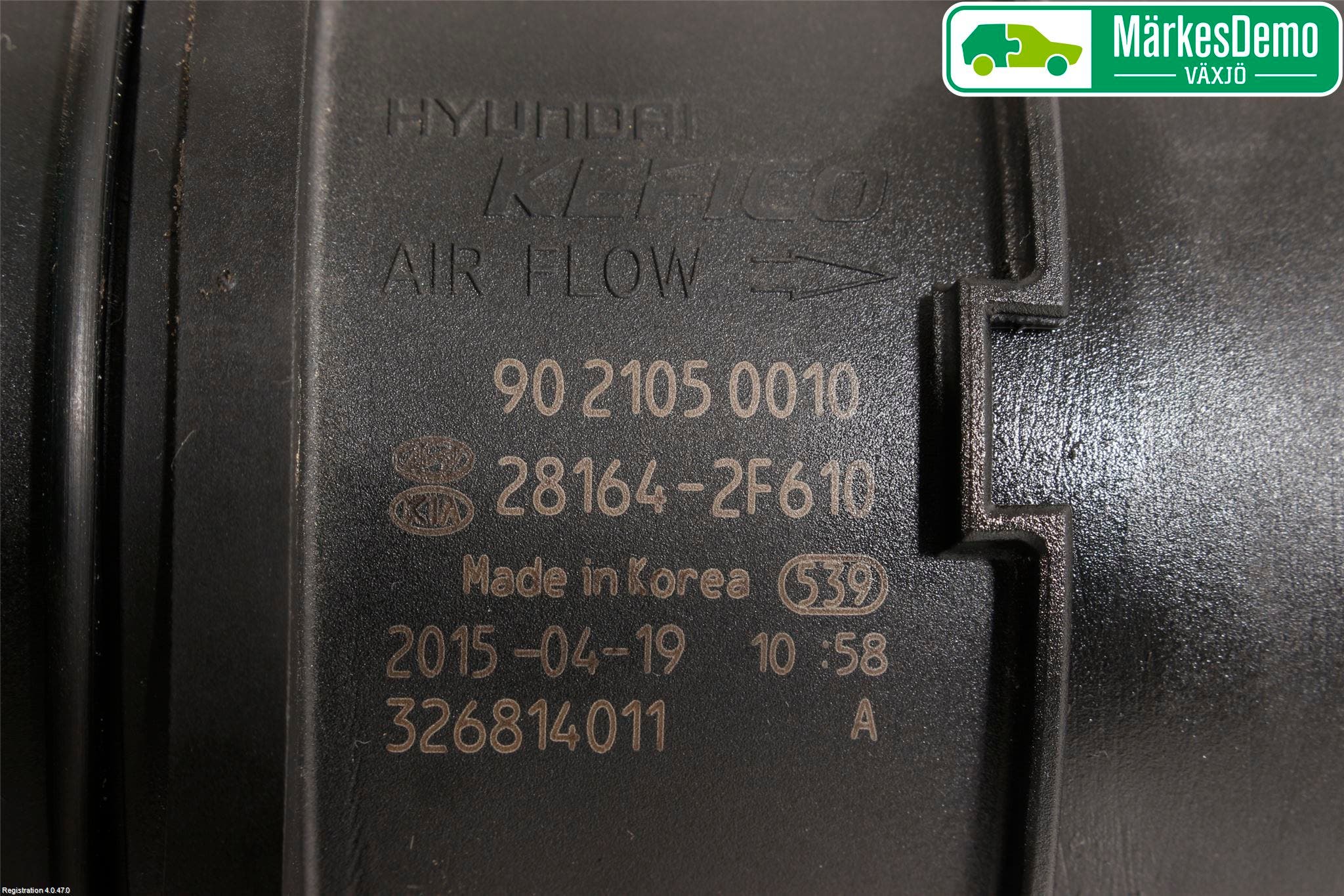 Hyundai TUCSON 05- Injluftmassamätare