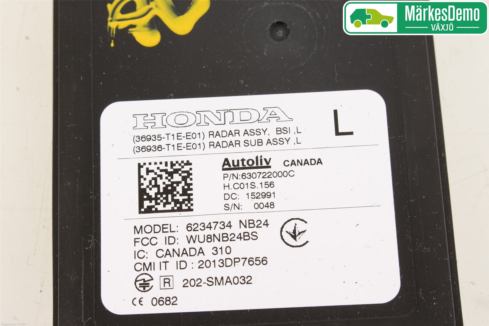 Honda CR-V 13-18 Sensor Aktivt Kollisionsskydd