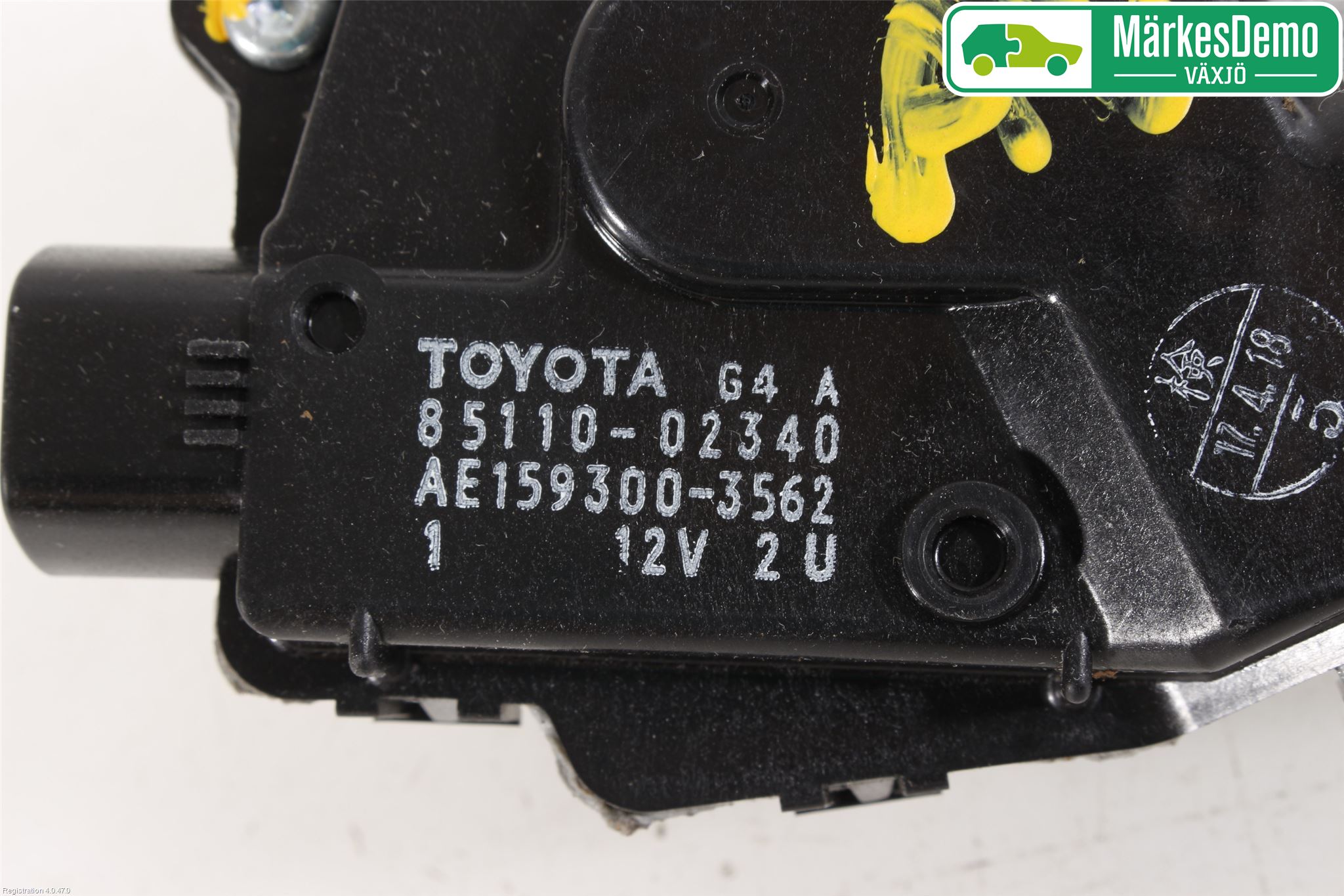 Toyota AURIS 13-19 Torkarmotor Vindruta