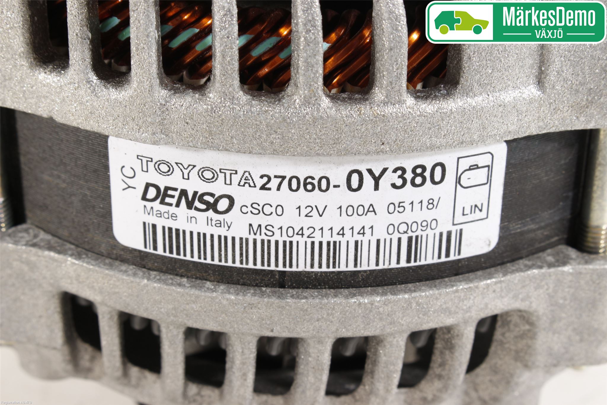 Toyota YARIS XP130 15-20 Generator