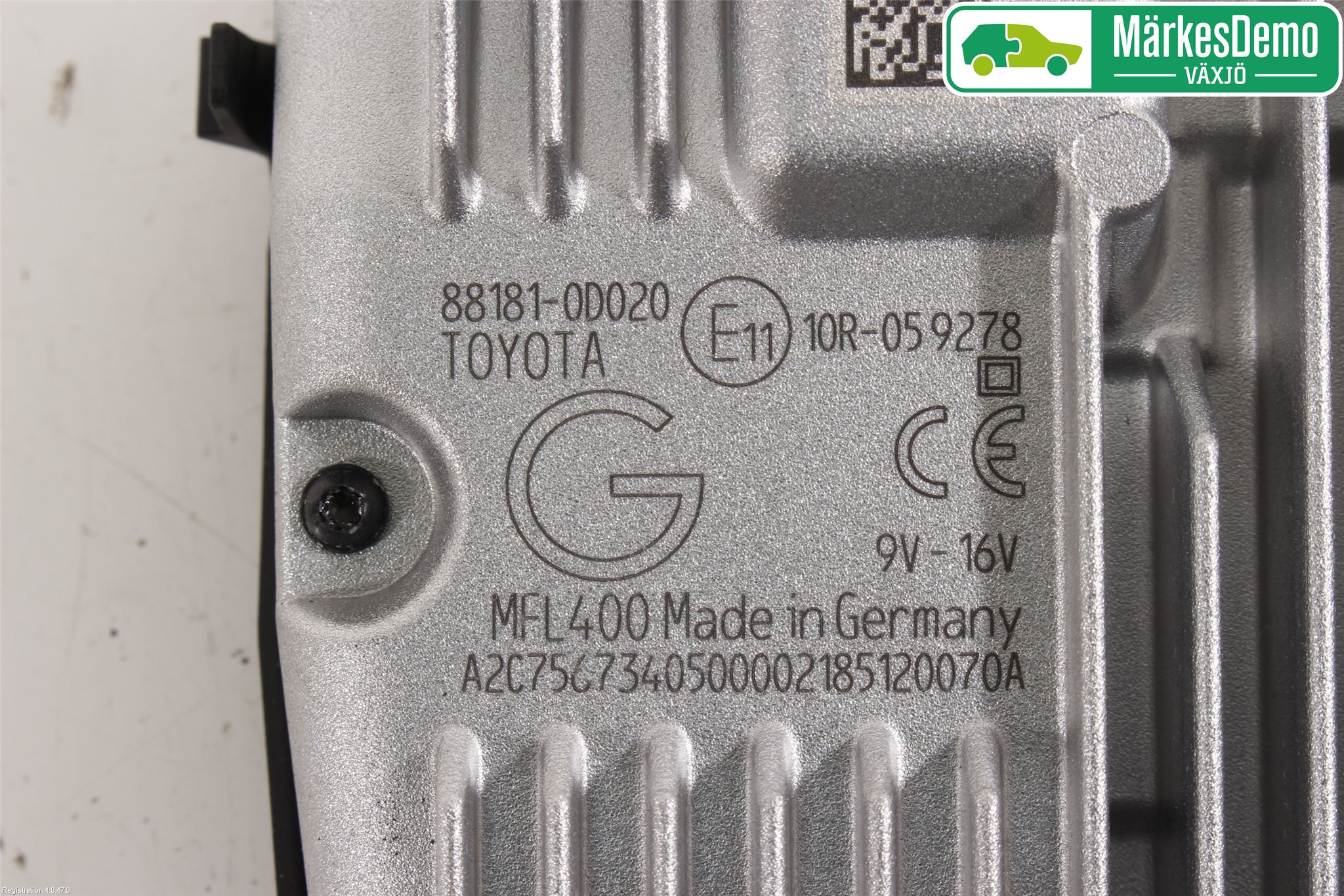 Toyota YARIS XP130 15-20 Sensor Aktivt Kollisionsskydd