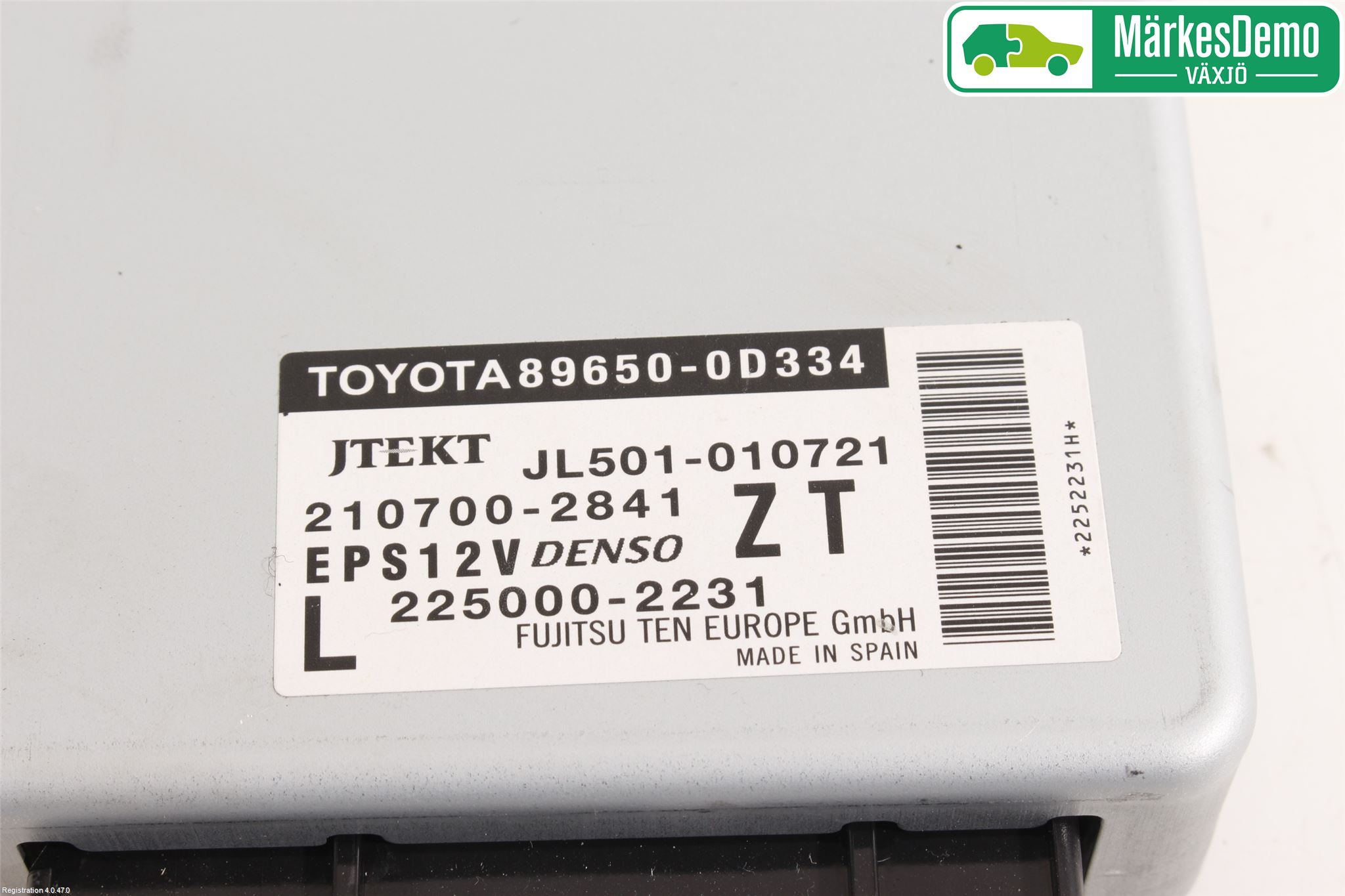 Toyota YARIS XP130 15-20 Styrenhet Styrservo