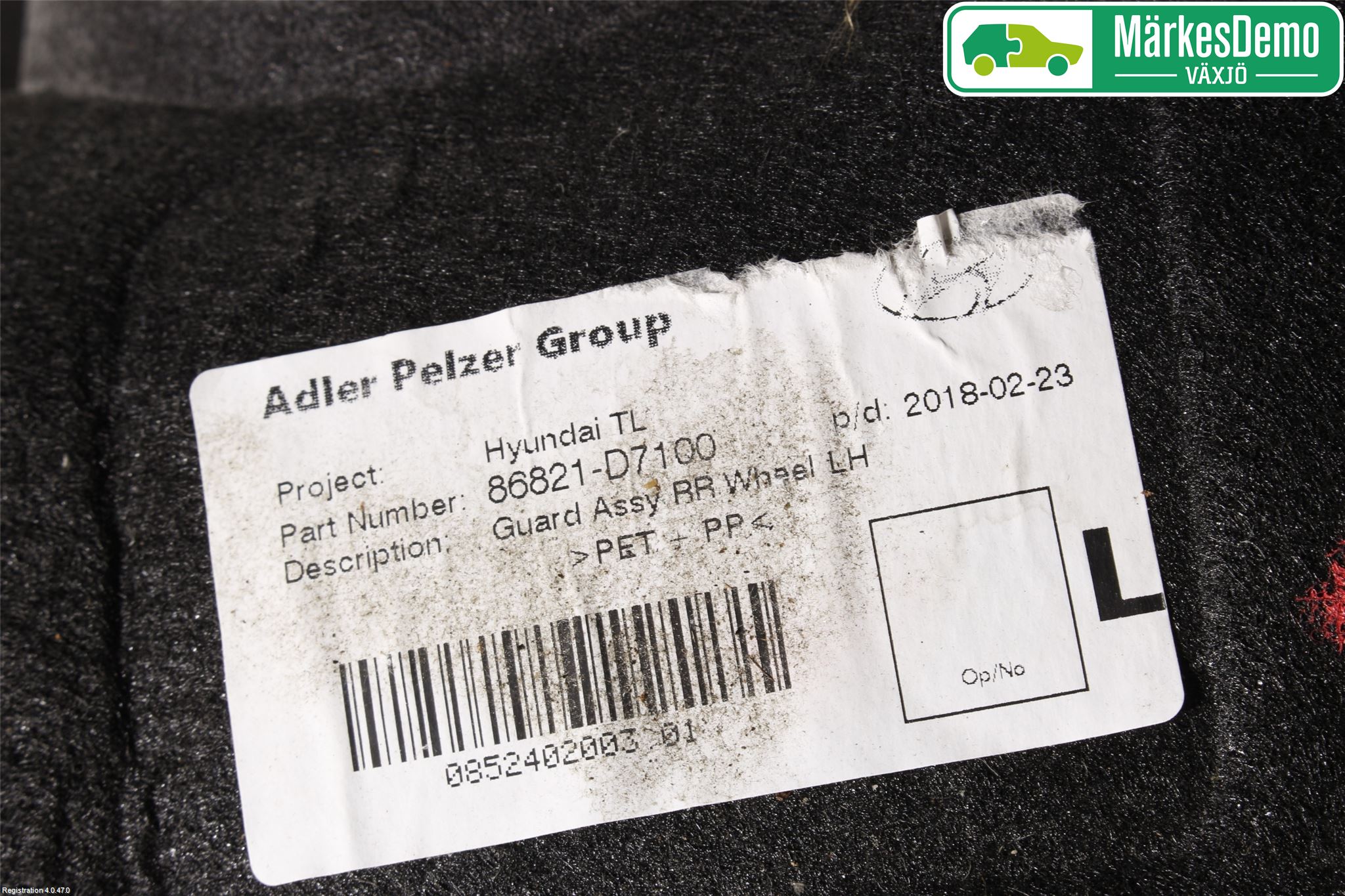 Hyundai TUCSON 05- Skärm Inner