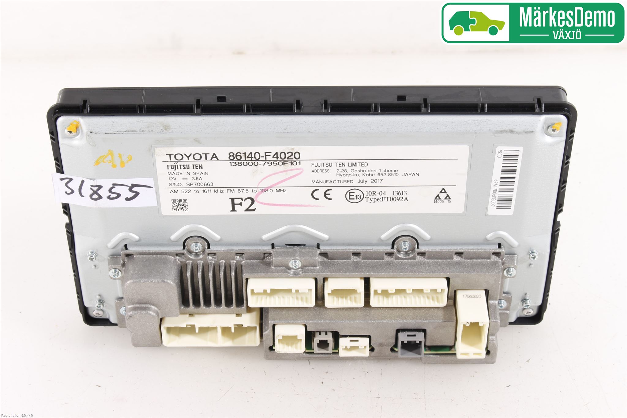 Toyota C-HR 16-23 Cd Radio - Multimediapanel