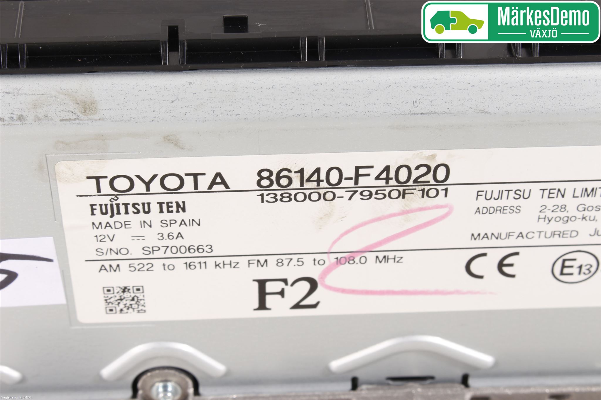 Toyota C-HR 16-23 Cd Radio - Multimediapanel