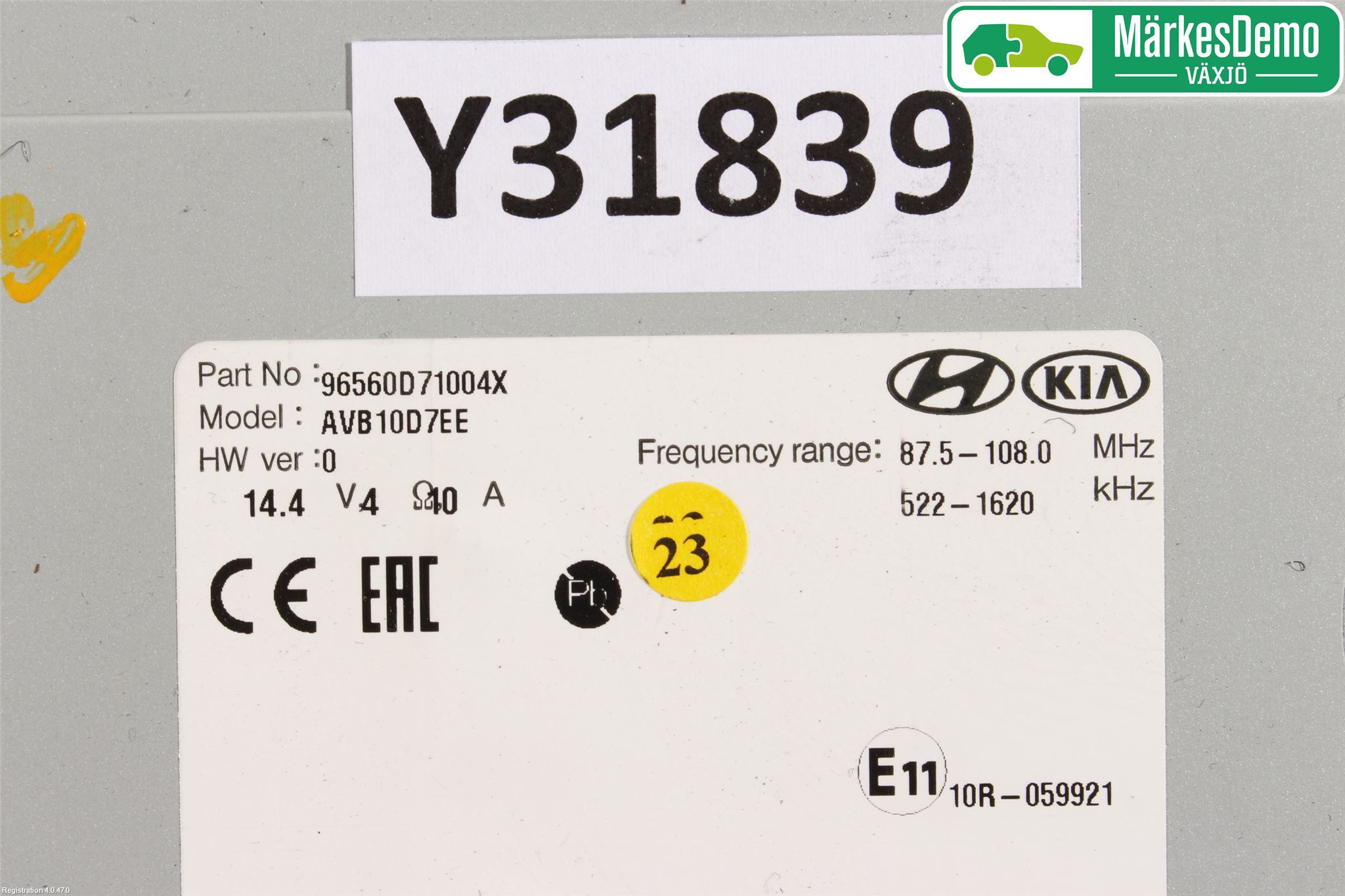 Hyundai TUCSON 05- Cd Radio - Multimediapanel