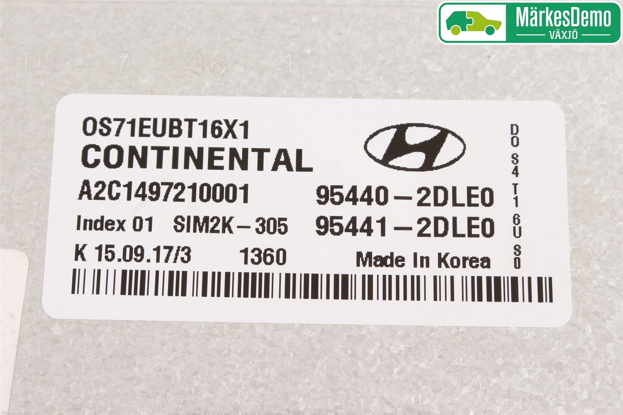 Hyundai KONA/ELECTRIC OS 18-23 Styrenhet Växellåda