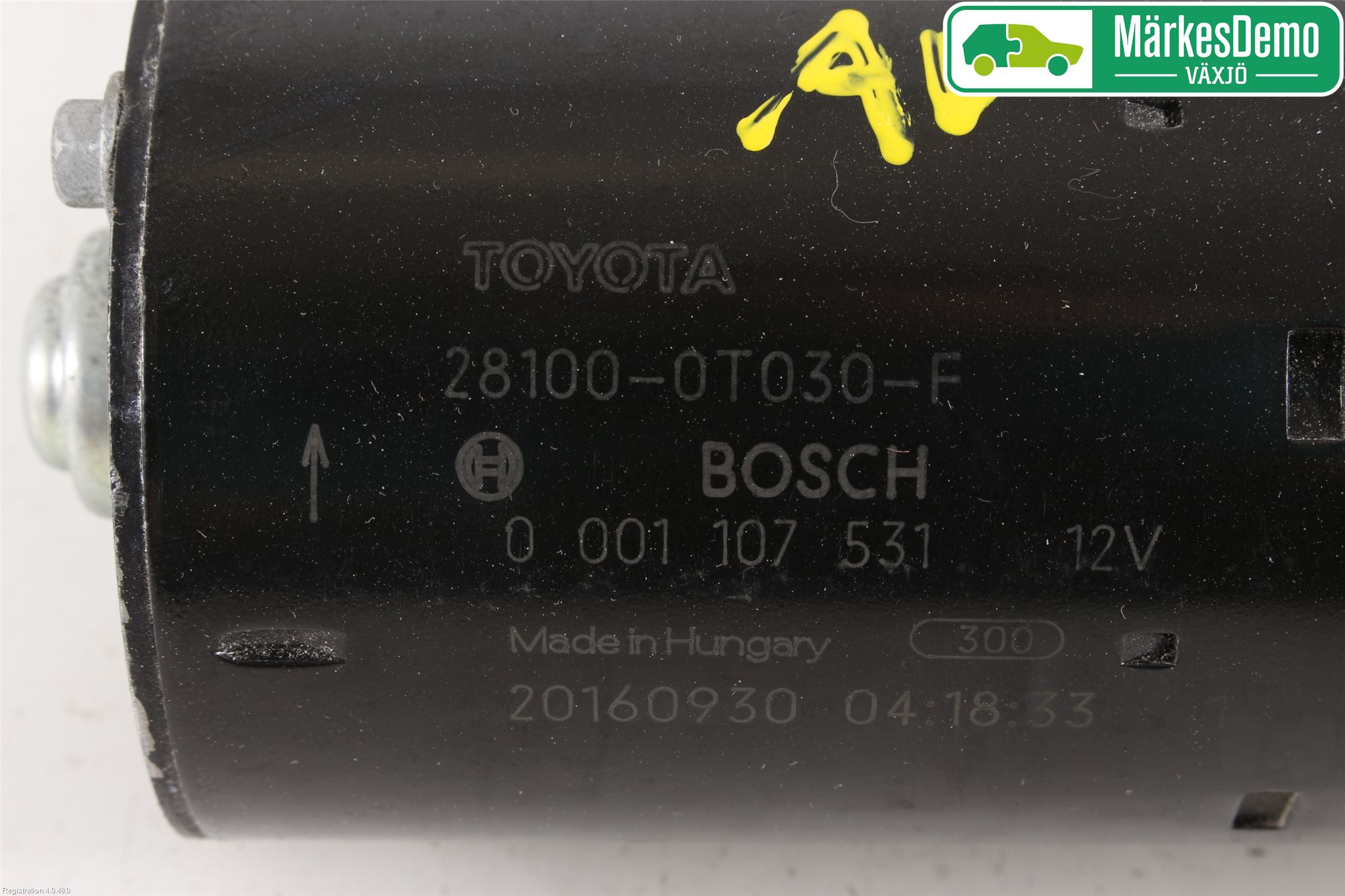 Toyota VERSO 09-18 Startmotor