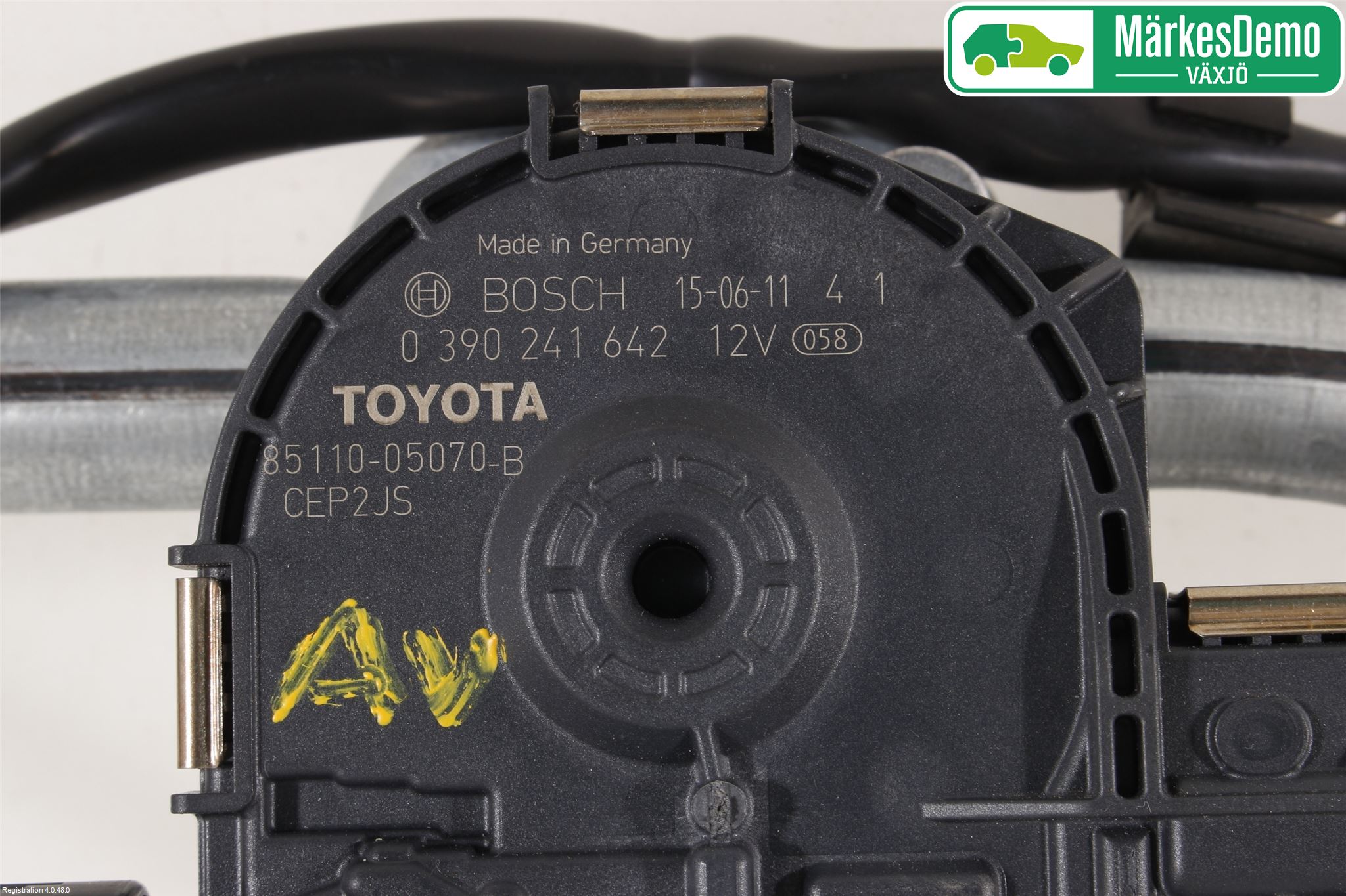 Toyota AVENSIS 16-18 Torkarmekanism Vindruta