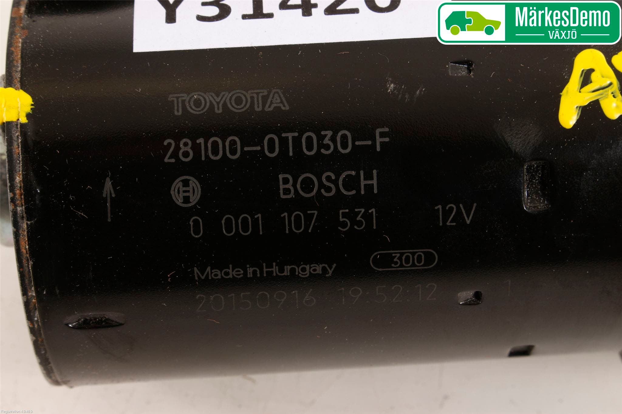 Toyota AURIS 13-19 Startmotor