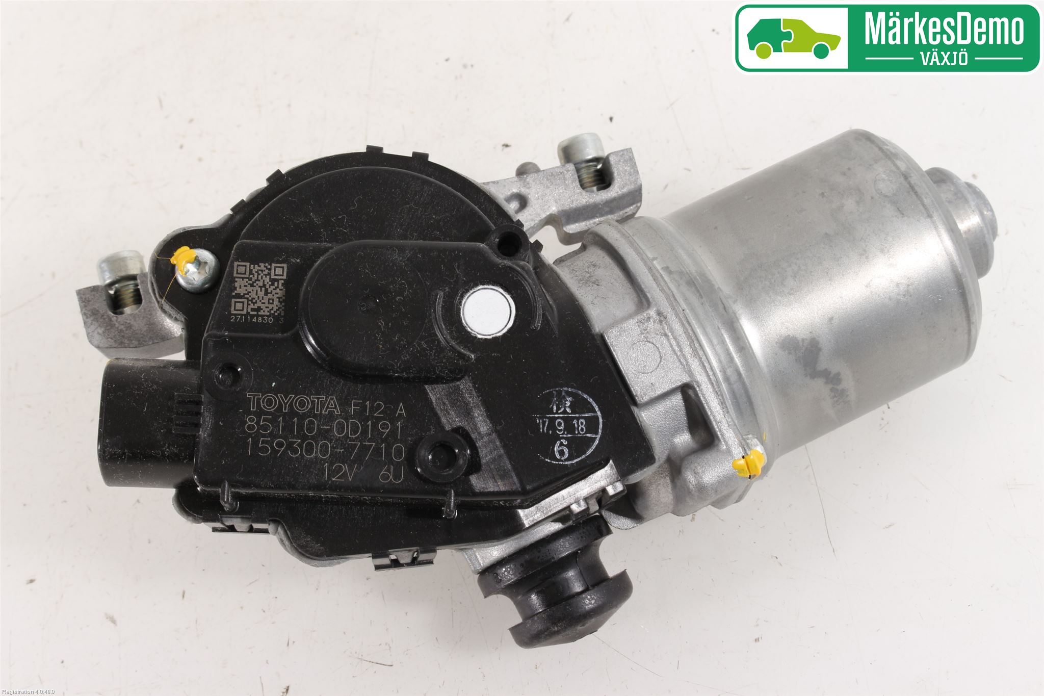 Toyota YARIS XP130 15-20 Torkarmotor Vindruta