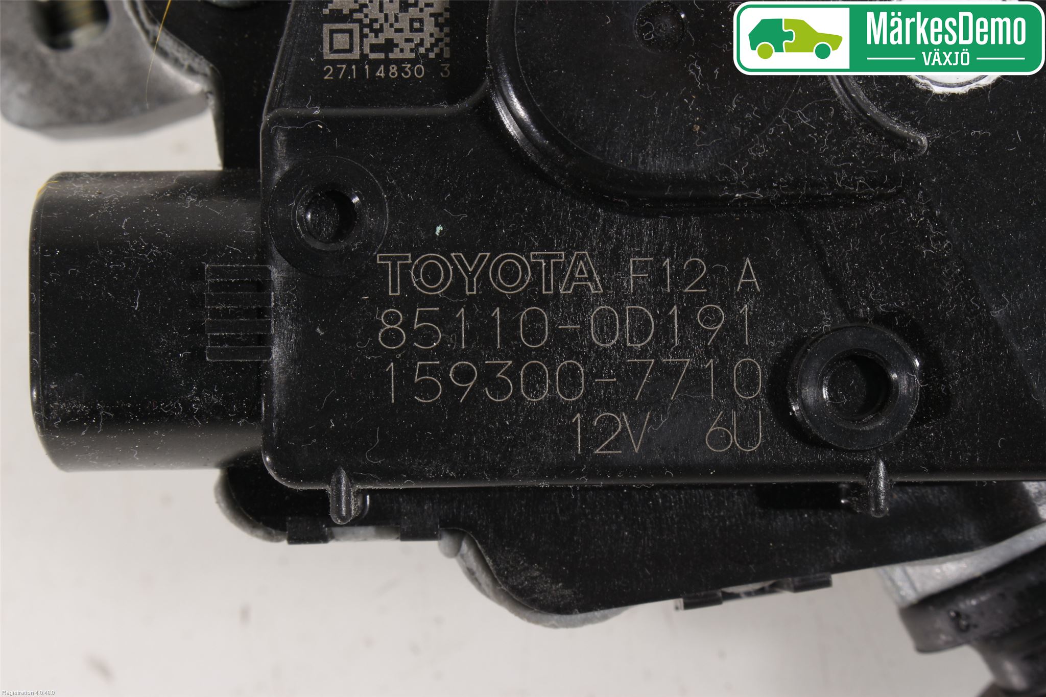 Toyota YARIS XP130 15-20 Torkarmotor Vindruta
