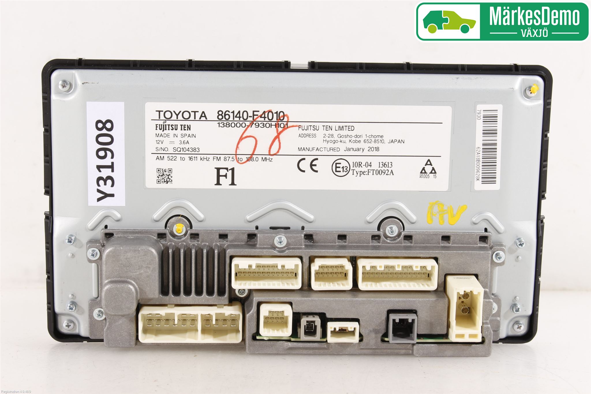 Toyota C-HR 16-23 Cd Radio - Multimediapanel