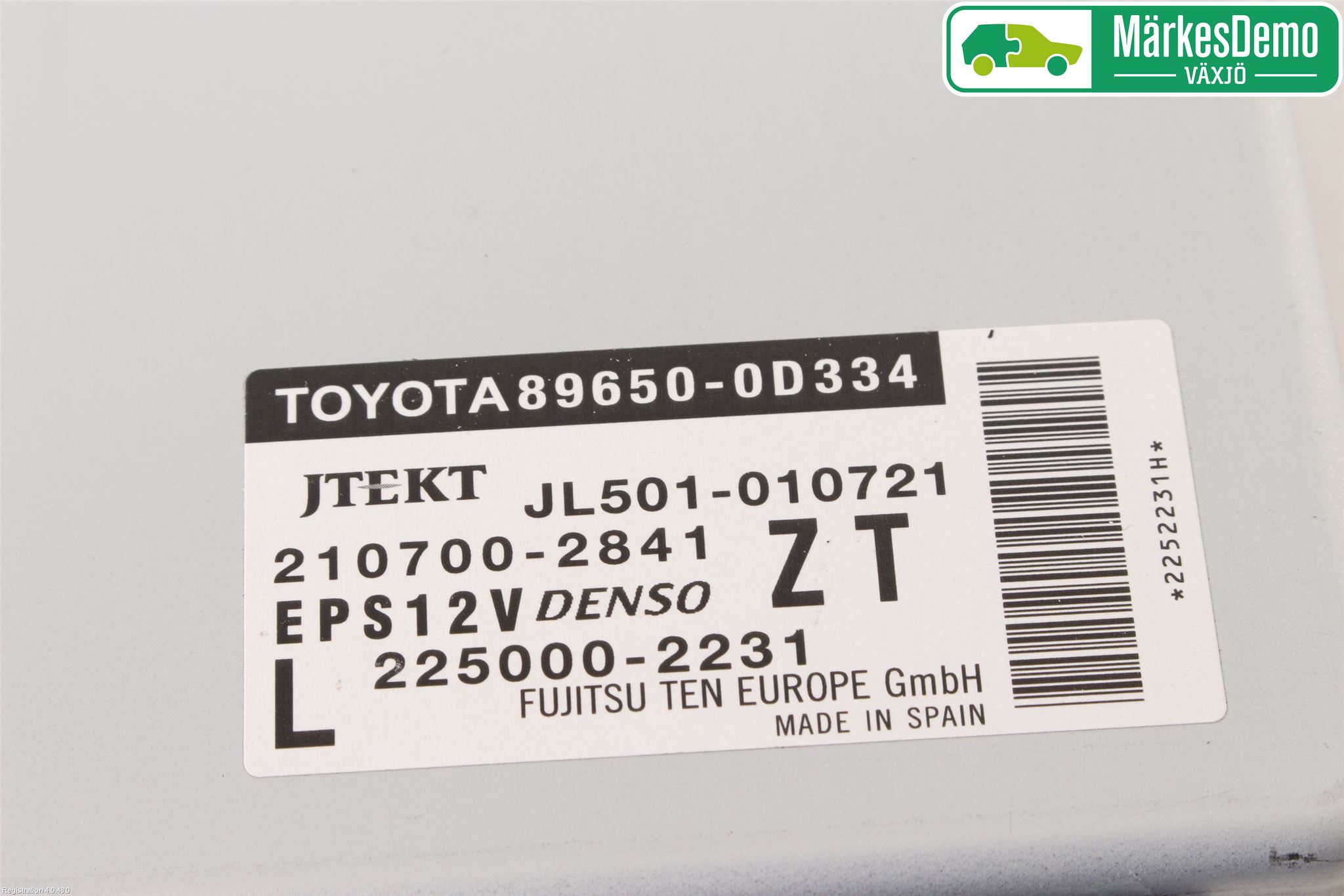 Toyota YARIS XP130 15-20 Styrenhet Styrservo