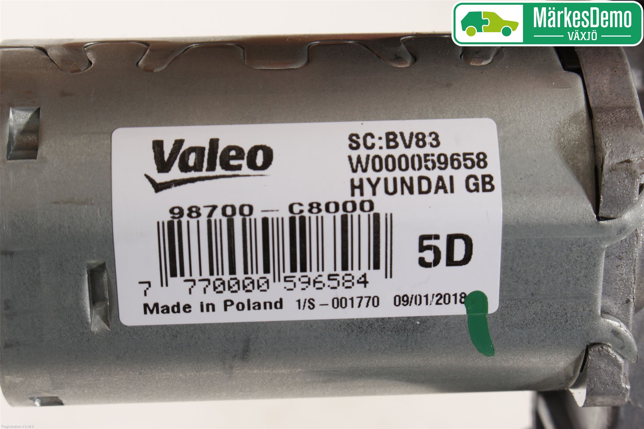 Hyundai i20 GB 15-20 Torkarmotor Baklucka