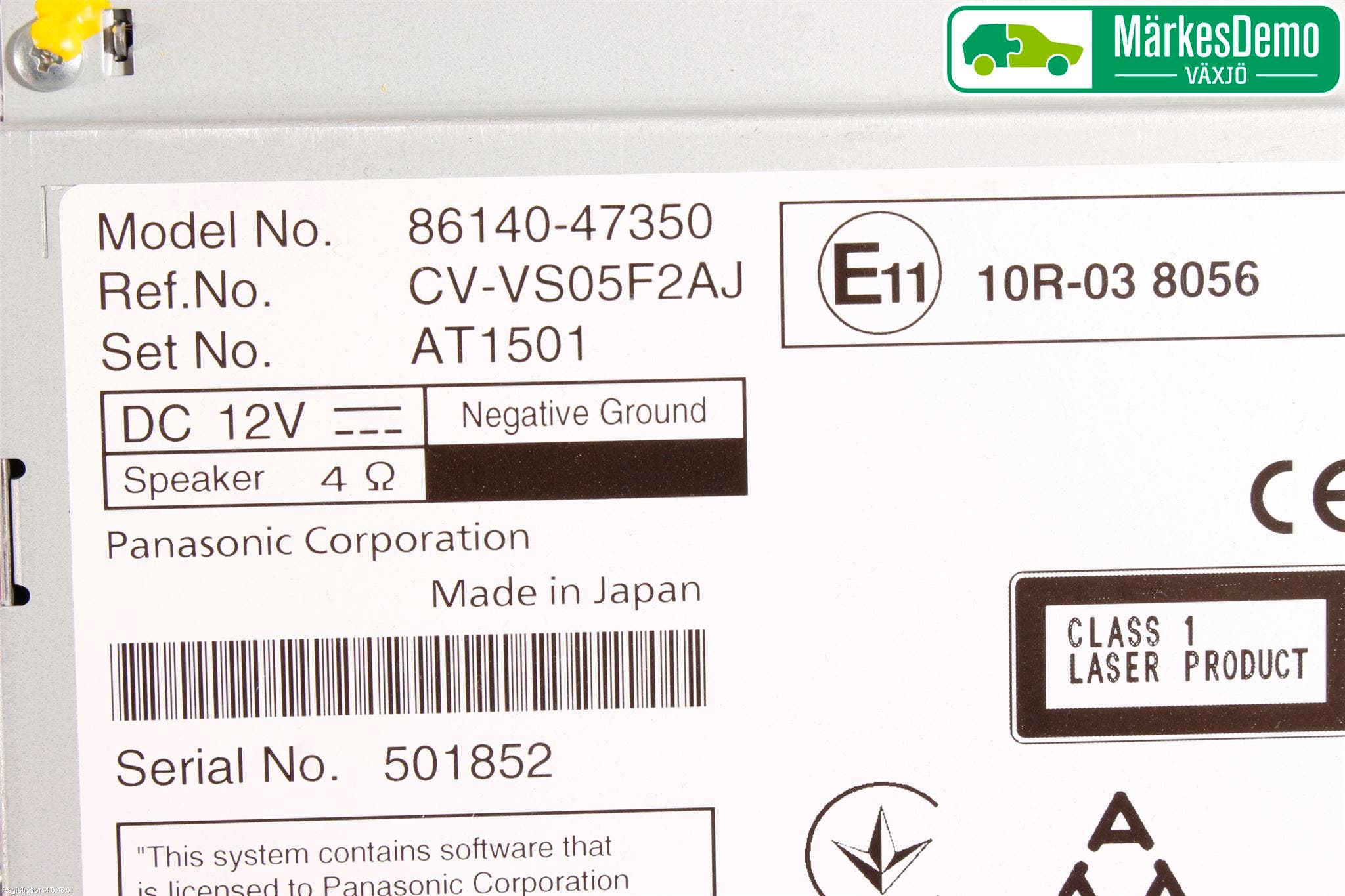 Toyota PRIUS (ZVW50) 16-21 Cd Radio - Multimediapanel