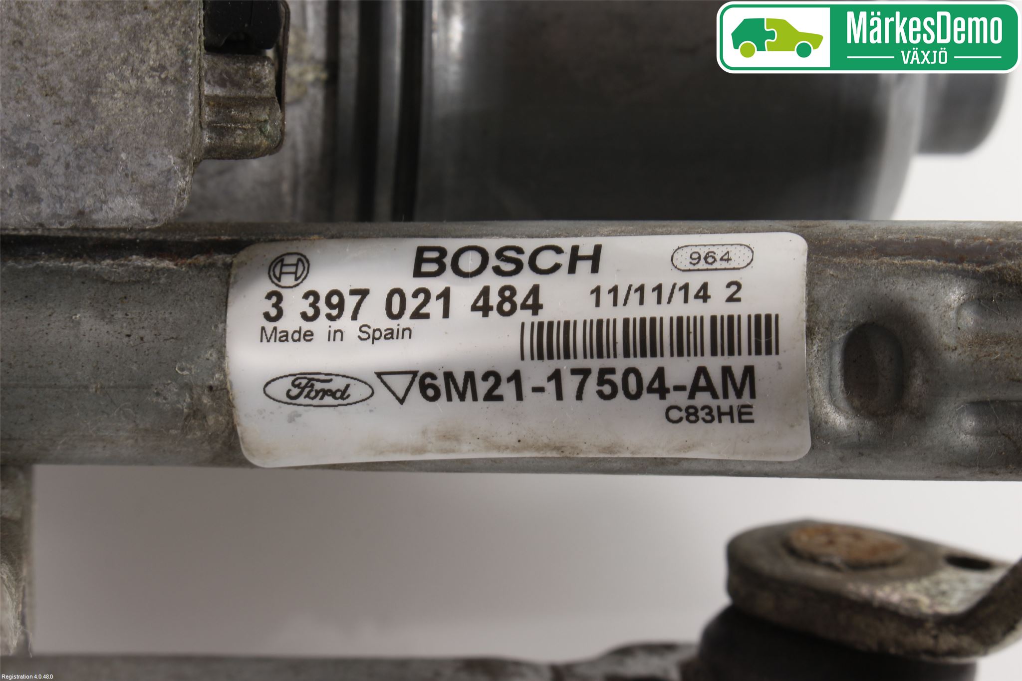 Ford S-MAX 06-15 Torkarmotor Vindruta