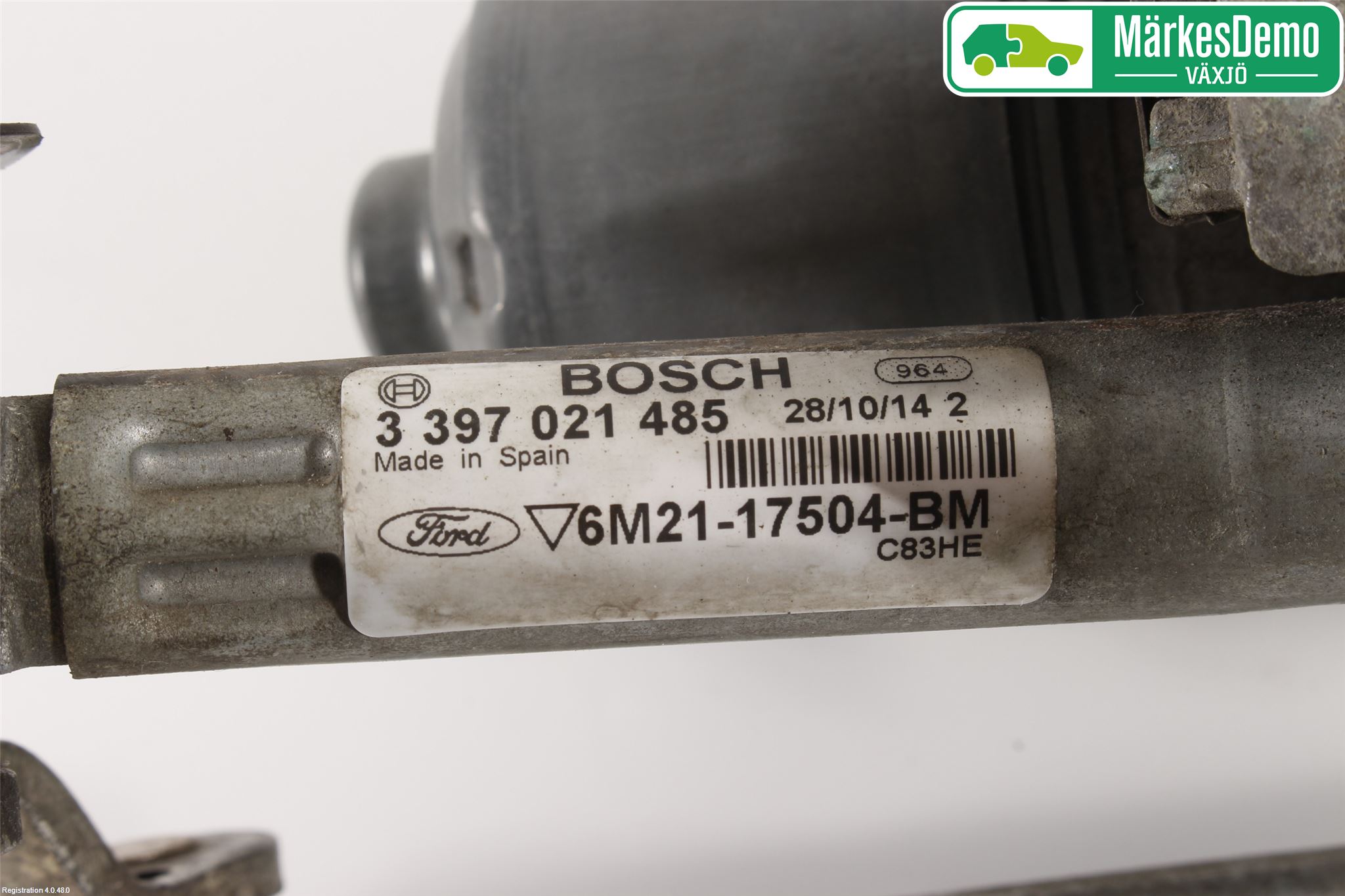 Ford S-MAX 06-15 Torkarmotor Vindruta
