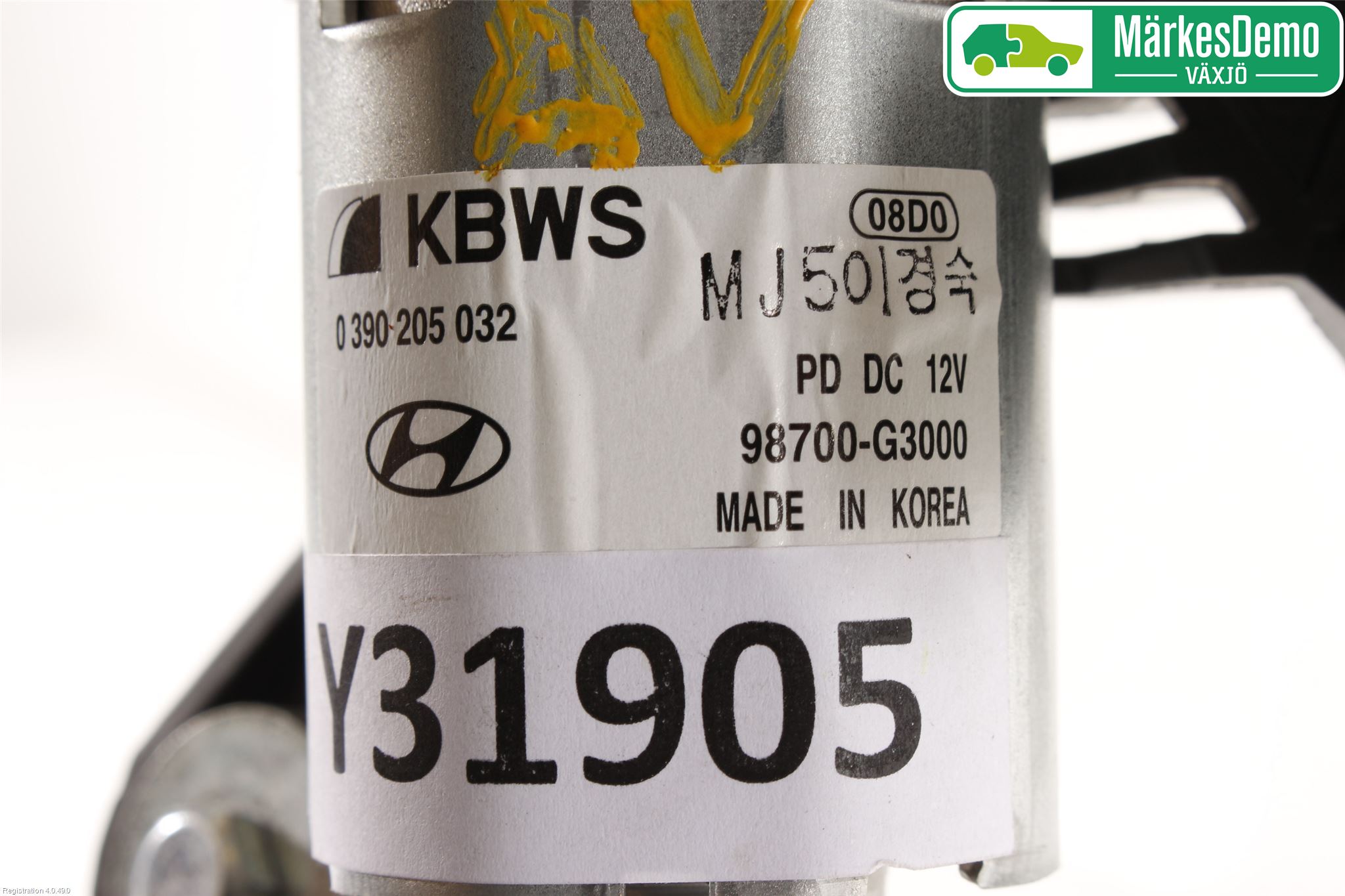 Hyundai i30 PD 17- Torkarmotor Baklucka