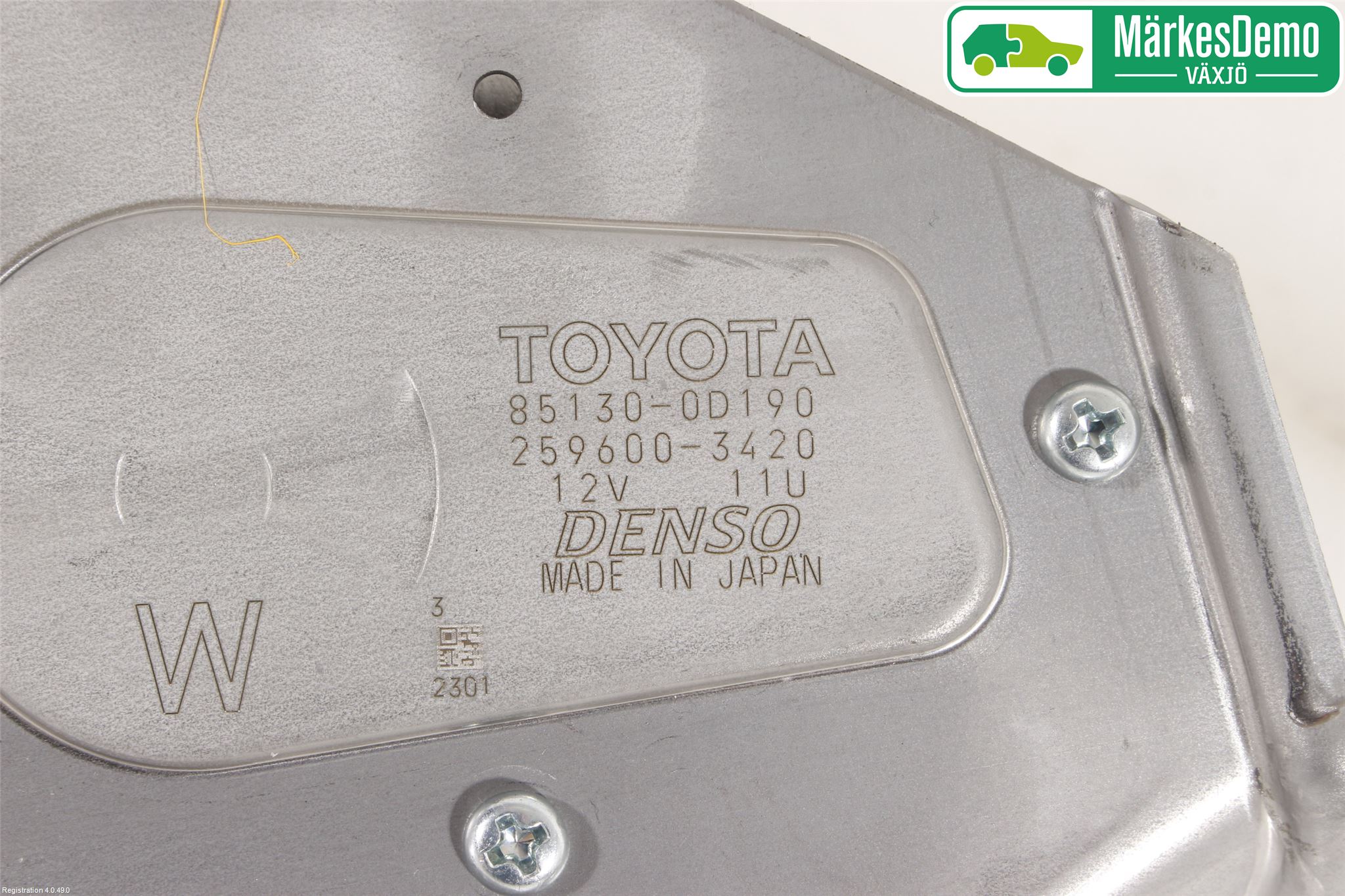 Toyota YARIS XP130 15-20 Torkarmotor Baklucka