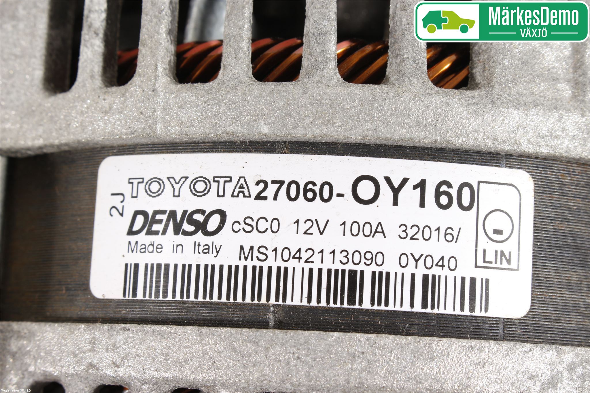Toyota YARIS XP130 15-20 Generator