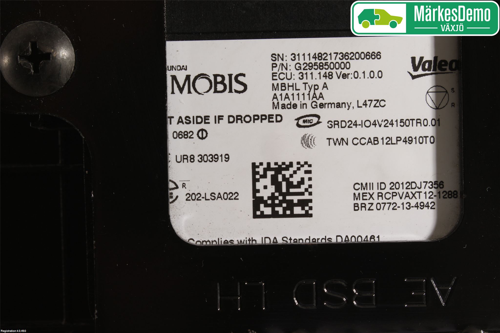 Hyundai IONIQ AE 17-22 Sensor Aktivt Kollisionsskydd