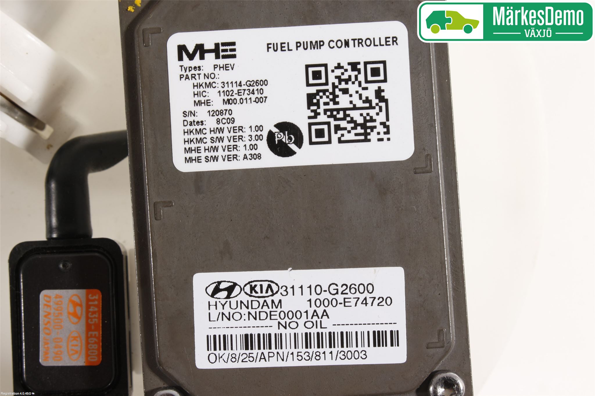 Hyundai IONIQ AE 17-22 Bränslepump El