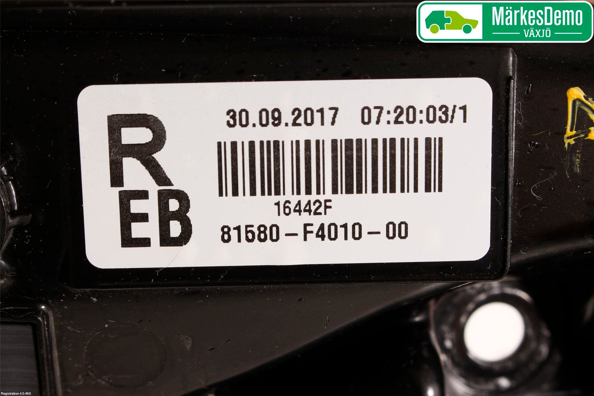 Toyota C-HR 16-23 Bakljus Lucka Hö