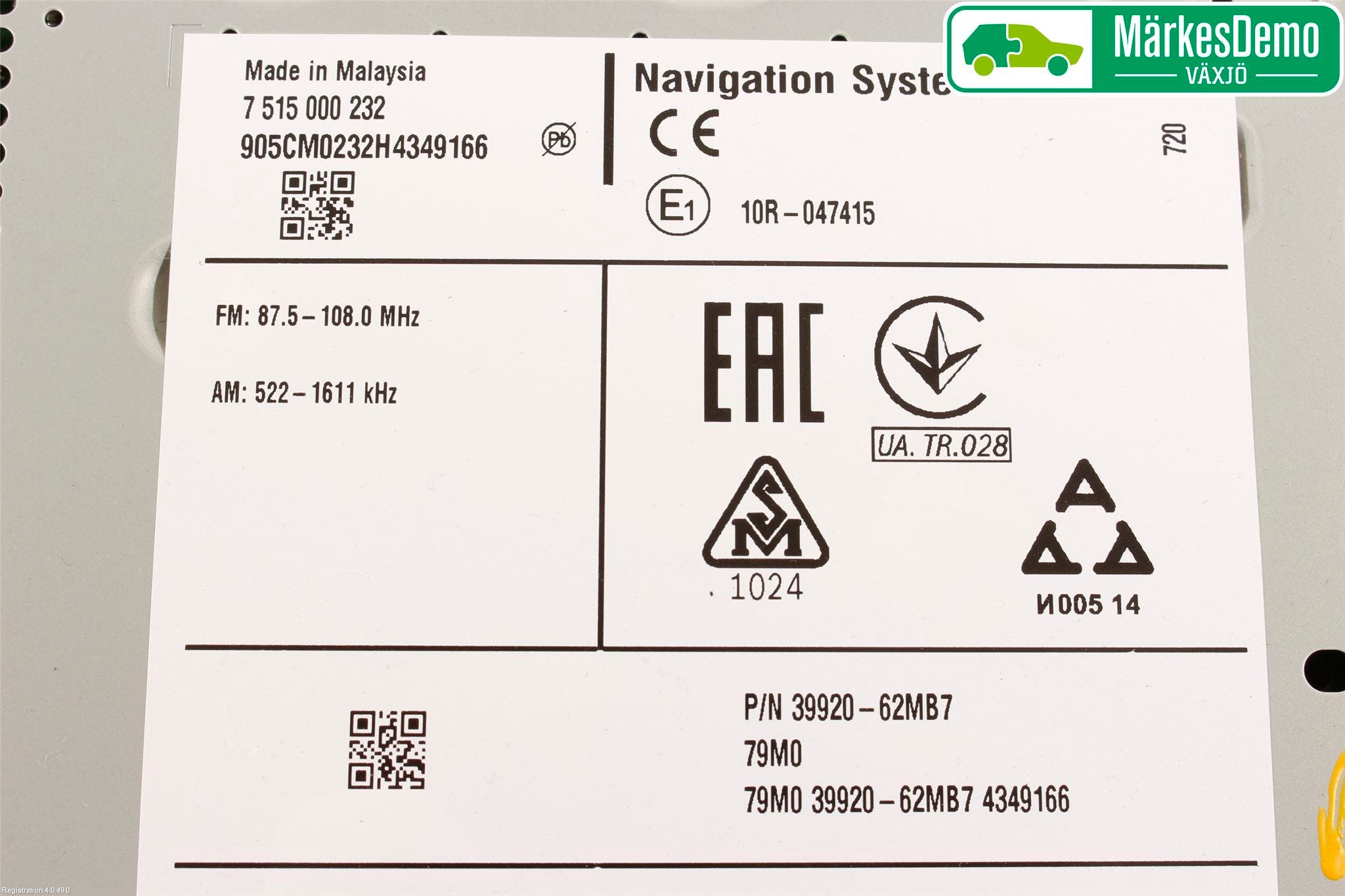 Suzuki SX4 S-CROSS 14-21 Cd Radio - Multimediapanel