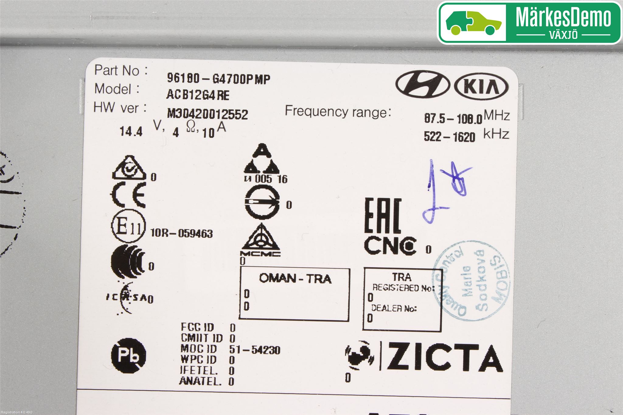 Hyundai i30 PD 17- Cd Radio - Multimediapanel