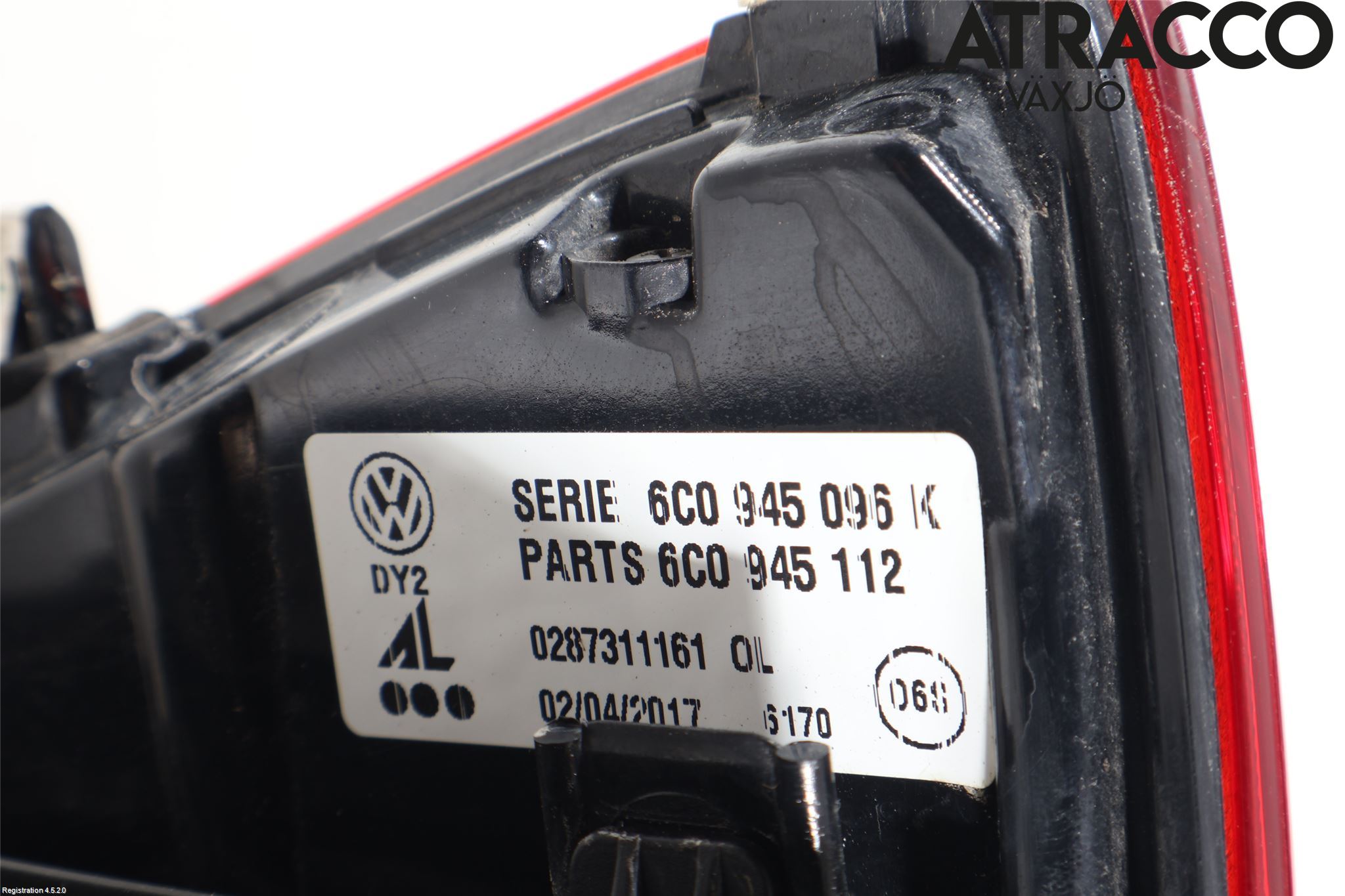 Volkswagen VW POLO 10-17 Bakljus Höger