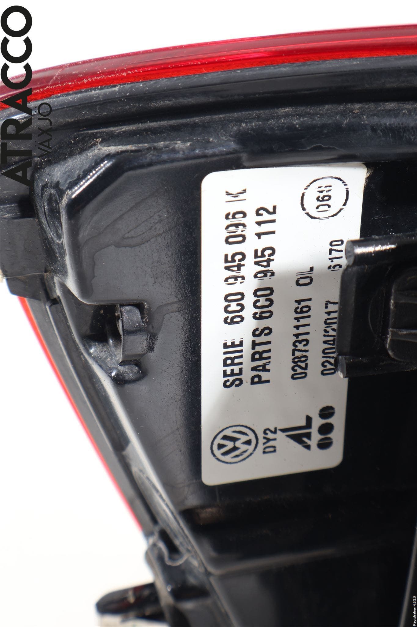 Volkswagen VW POLO 10-17 Bakljus Höger