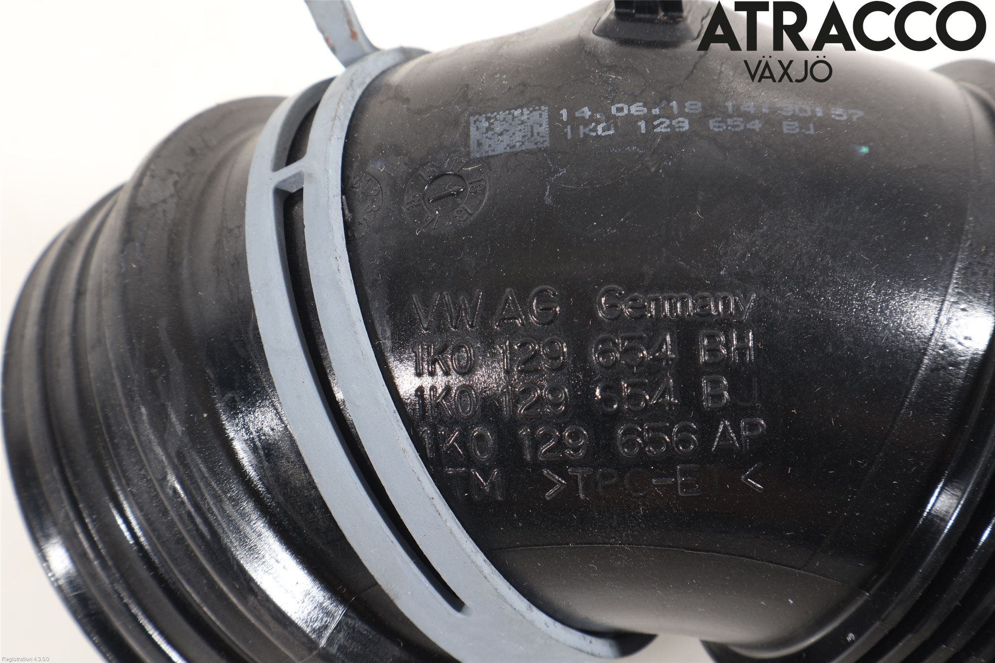 Volkswagen VW CADDY 16-20 Förg-Bälg-Rör Mot Luftr