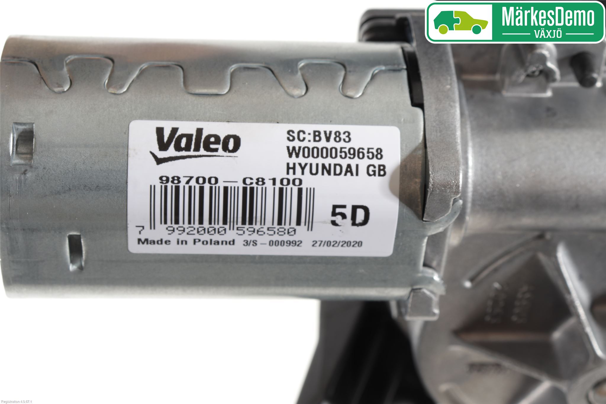 Hyundai i20 GB 15-20 Torkarmotor Baklucka