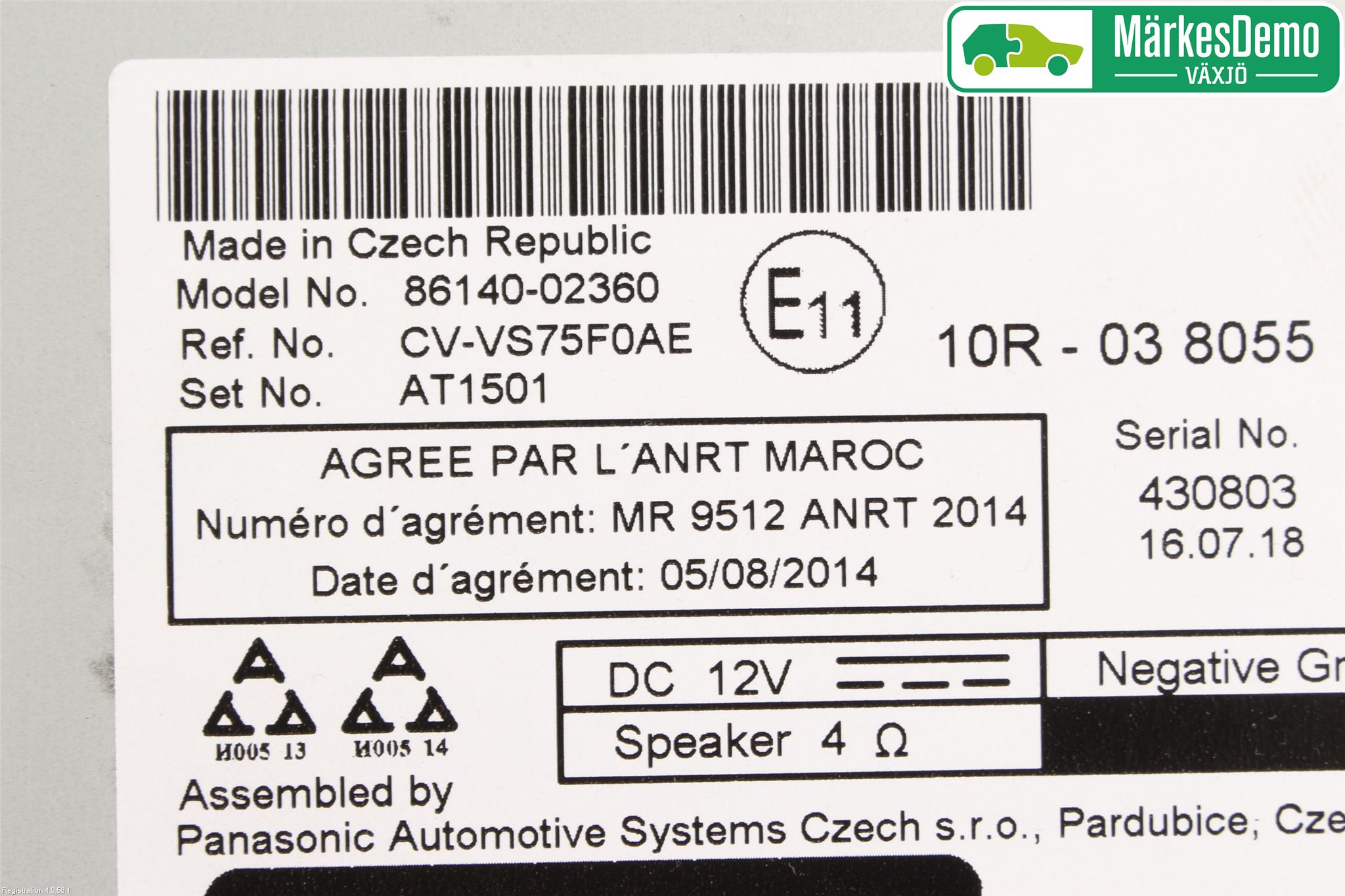 Toyota AURIS 13-19 Cd Radio - Multimediapanel