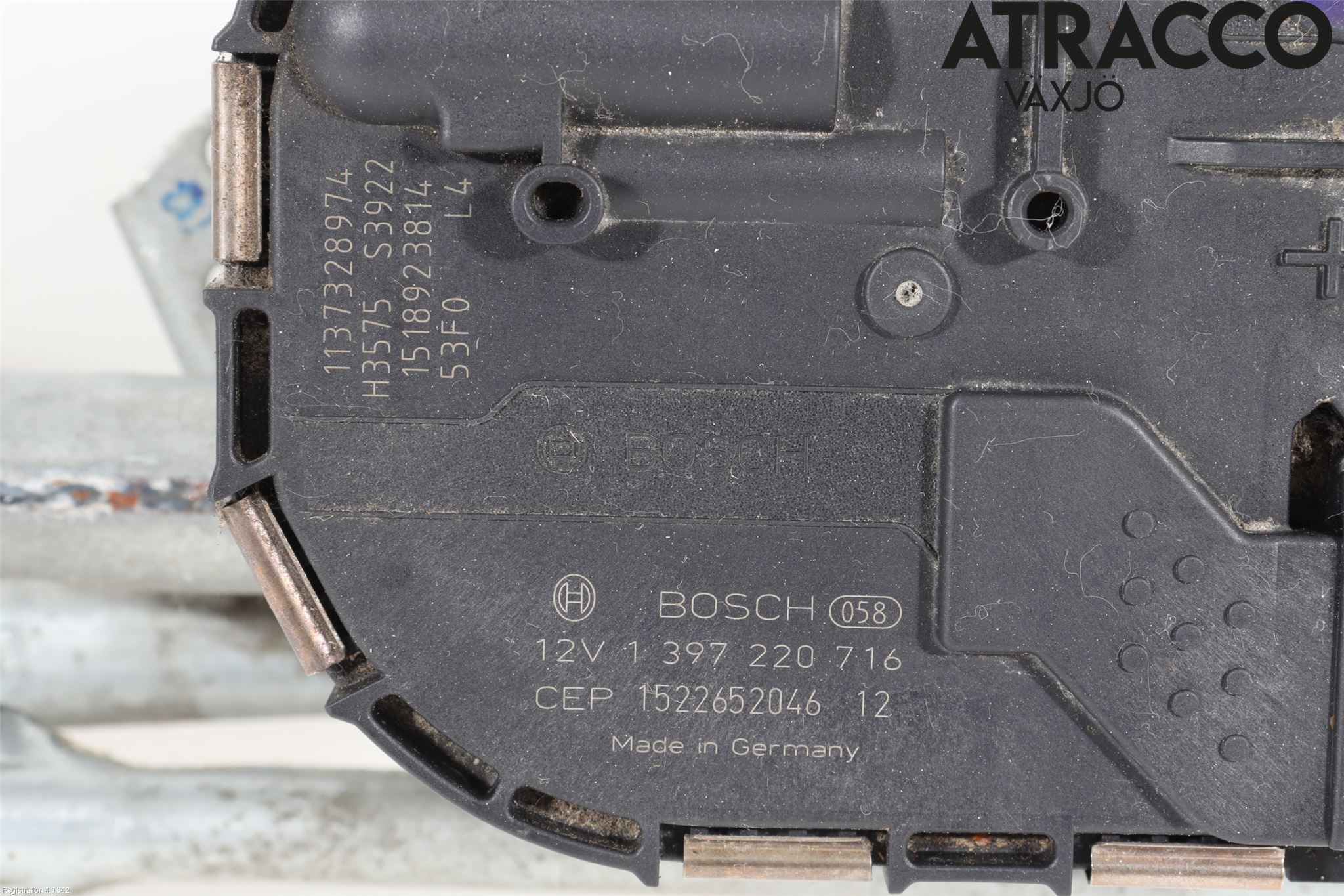 Audi A6/S6 4G 11-18 Torkarmekanism Vindruta