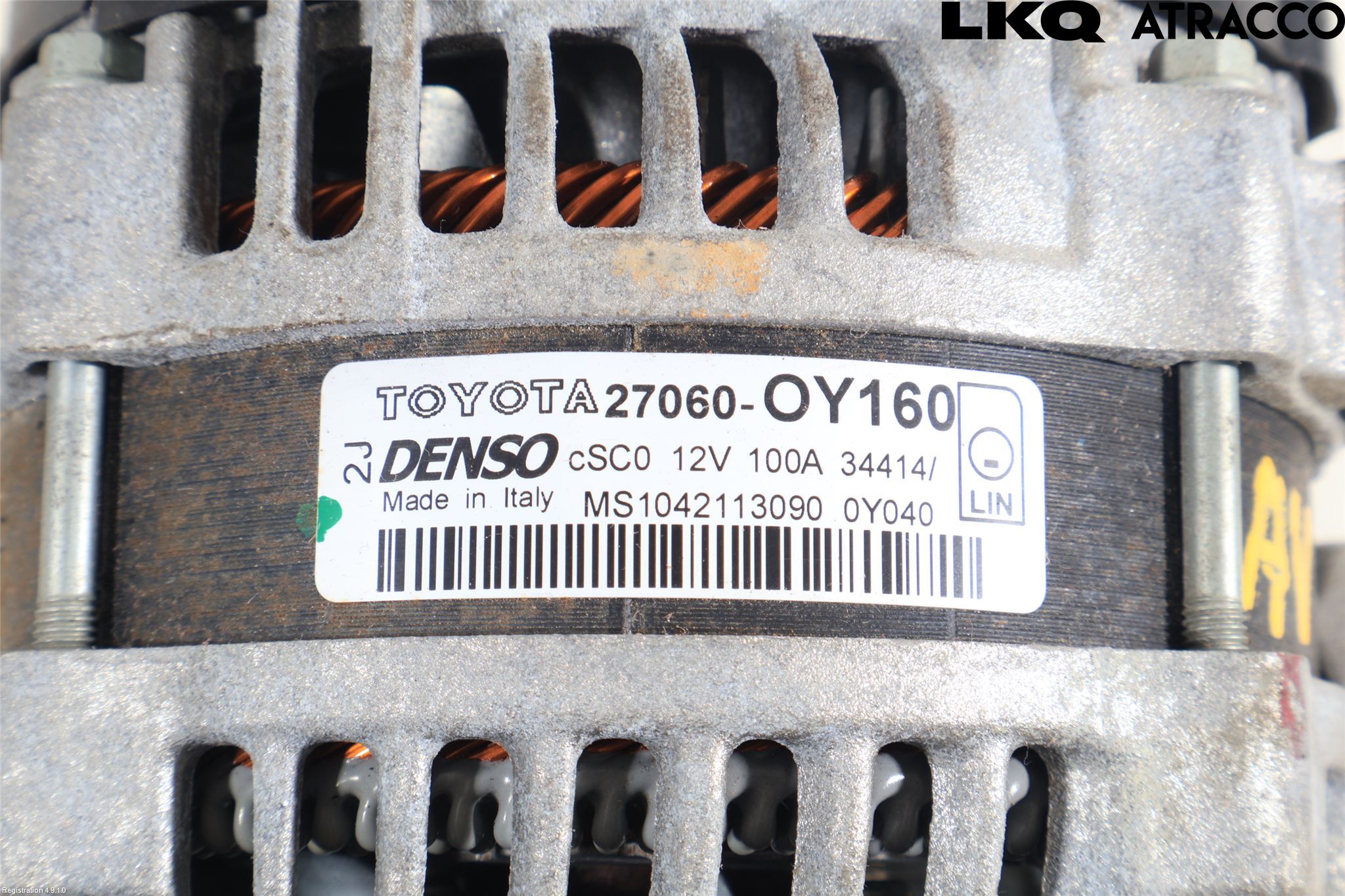 Toyota YARIS XP130 15-20 Generator