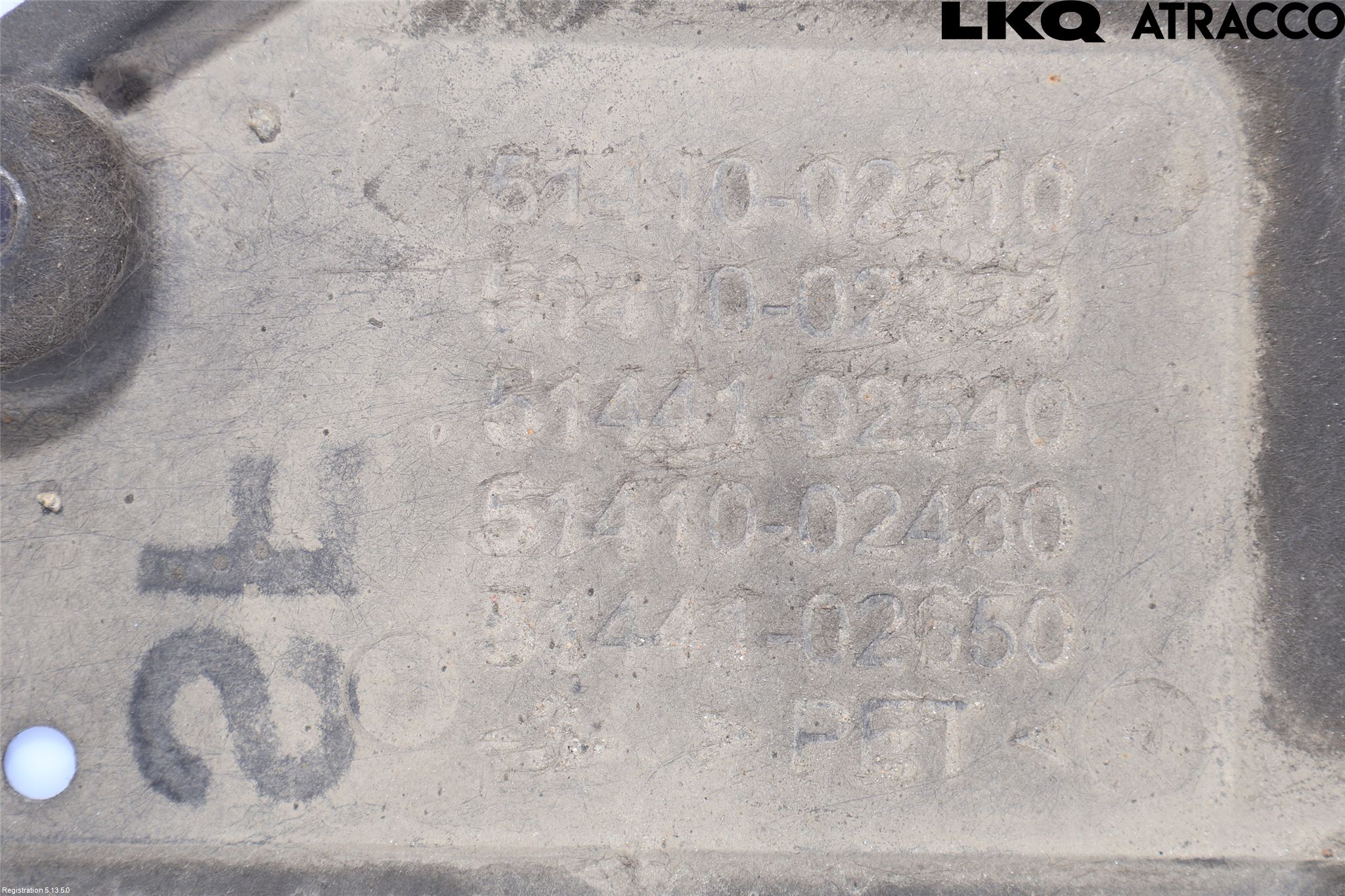 Toyota COROLLA 19- Hasplåt Plåt-Plast