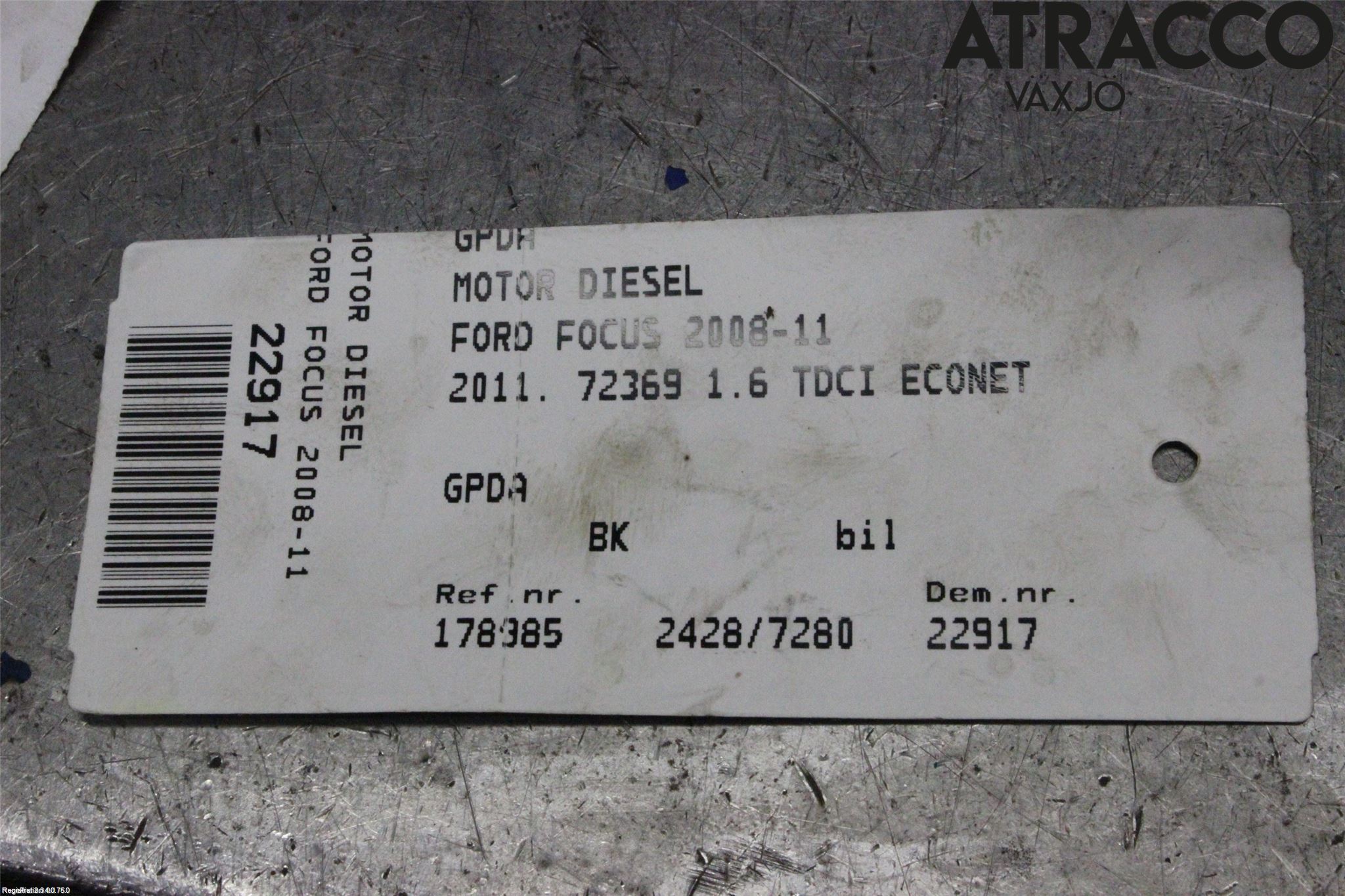 Ford MONDEO 07-15 Motor Diesel