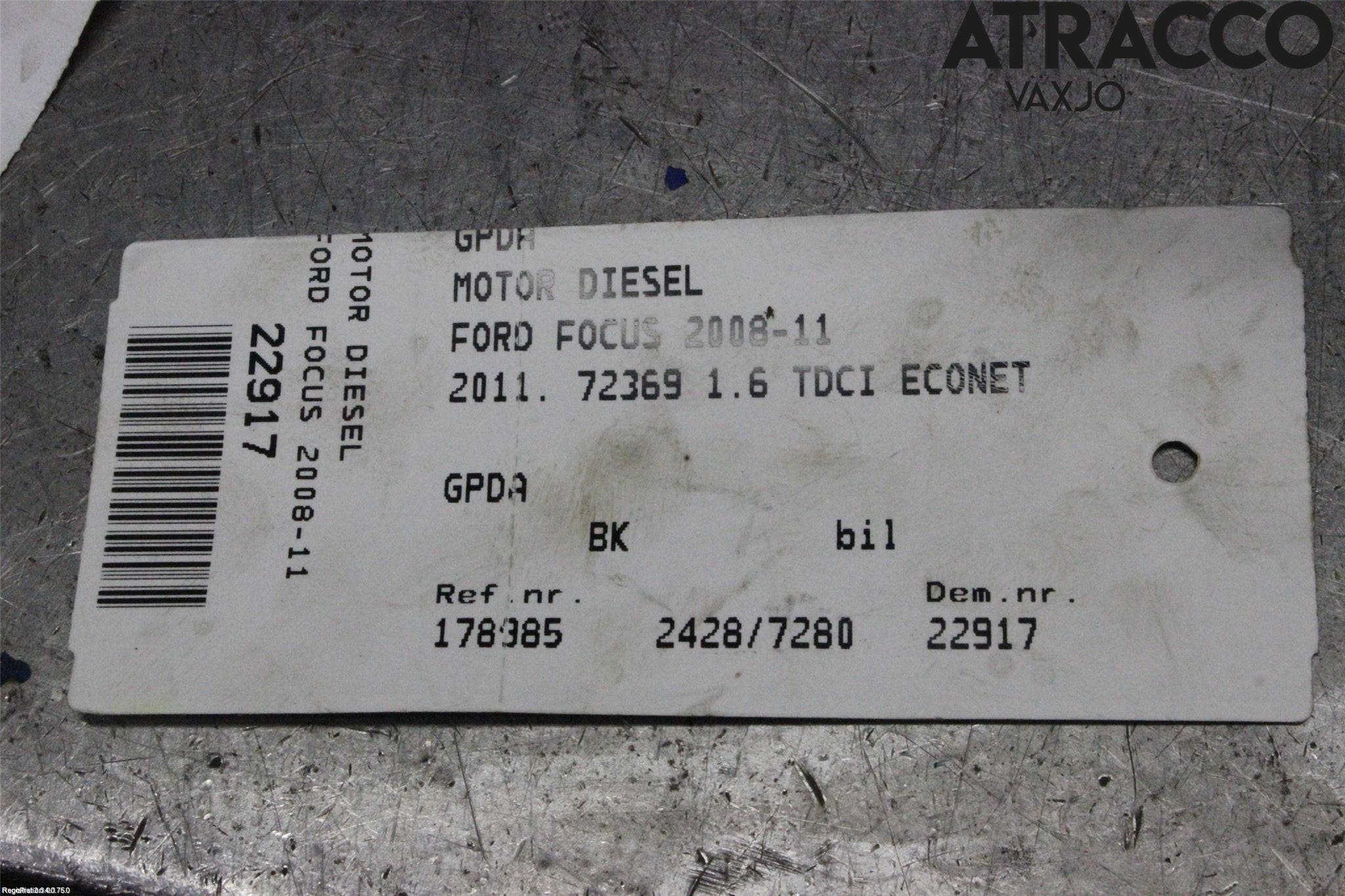 Ford MONDEO 07-15 Motor Diesel