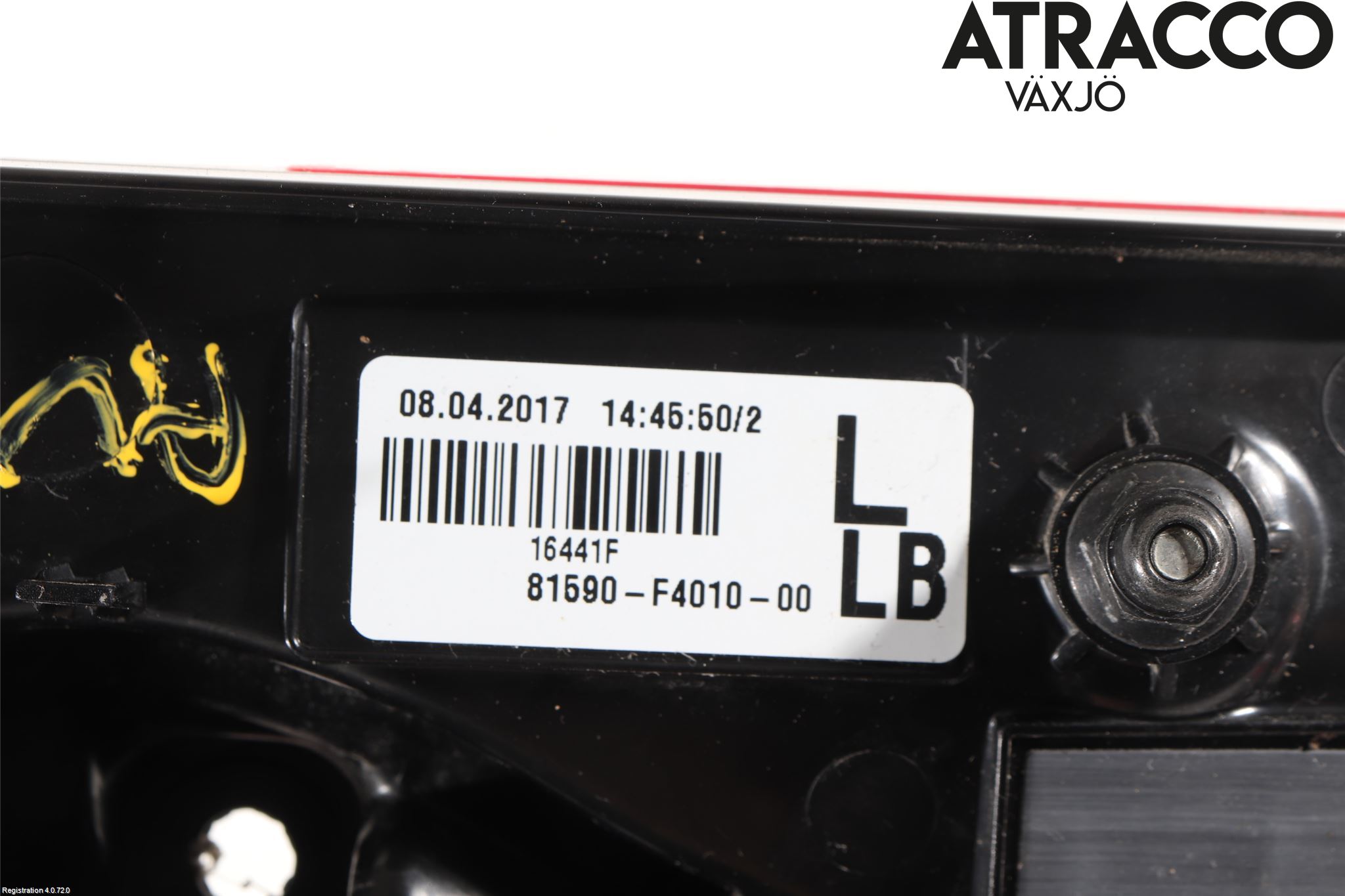 Toyota C-HR 16-23 Bakljus Lucka Vä