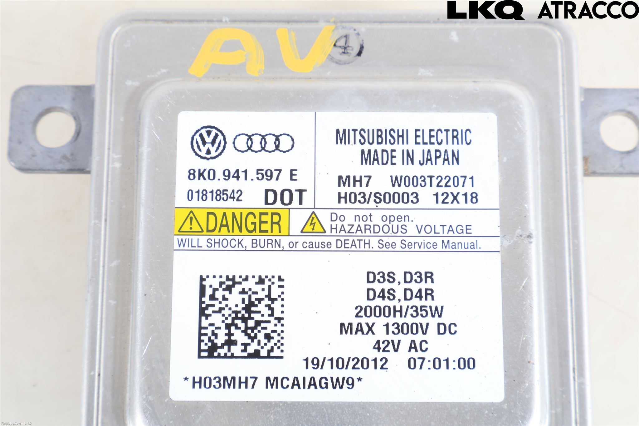 Audi A3/S3 05-13 Styrenhet Strålkastare