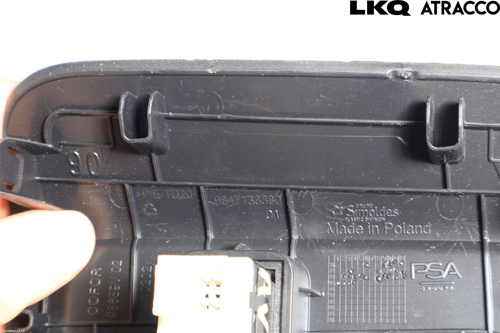 Peugeot 408 22- Strömställare Baklucka